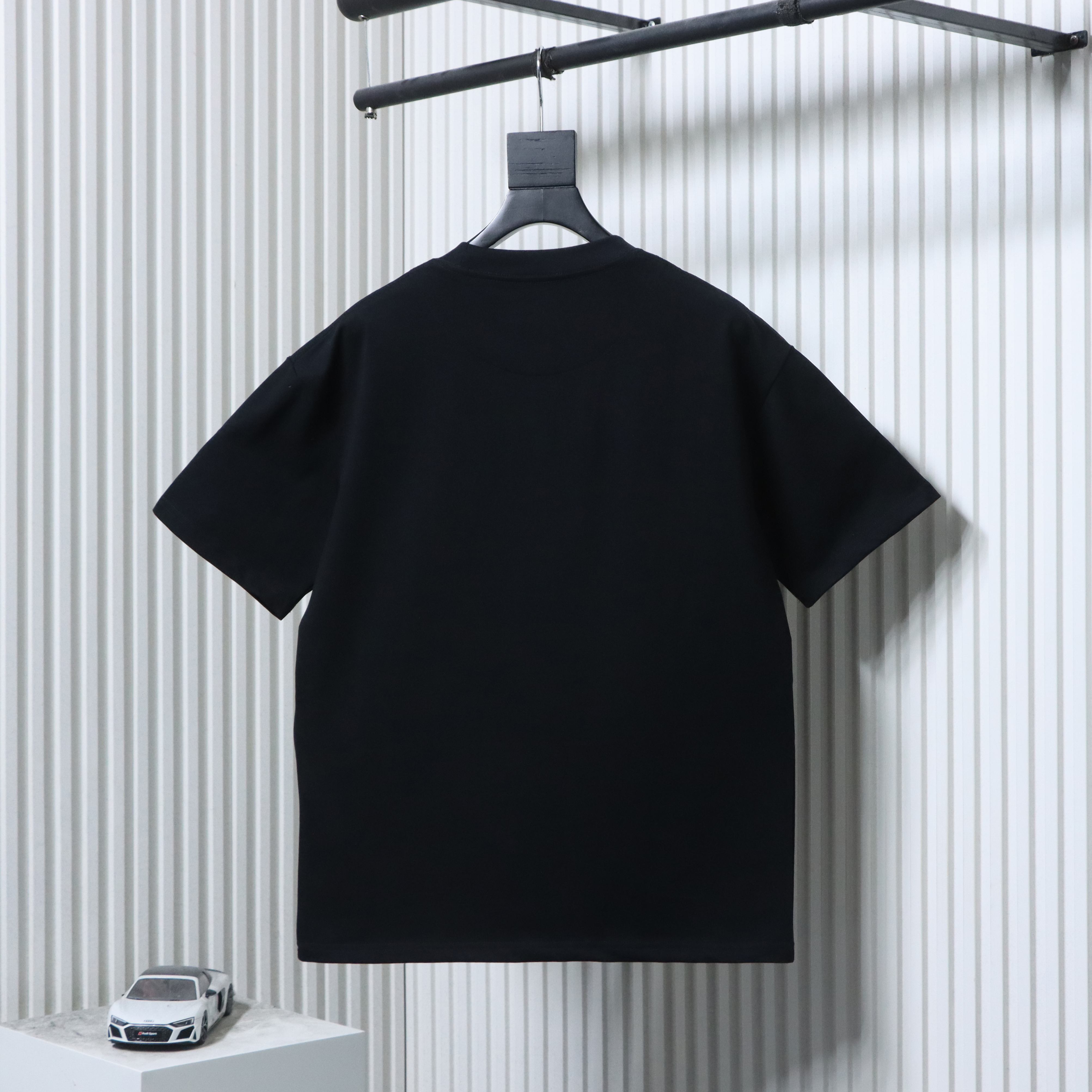 Fendi Embroidered Pet Dog F Letter Logo T-Shirt YL Black