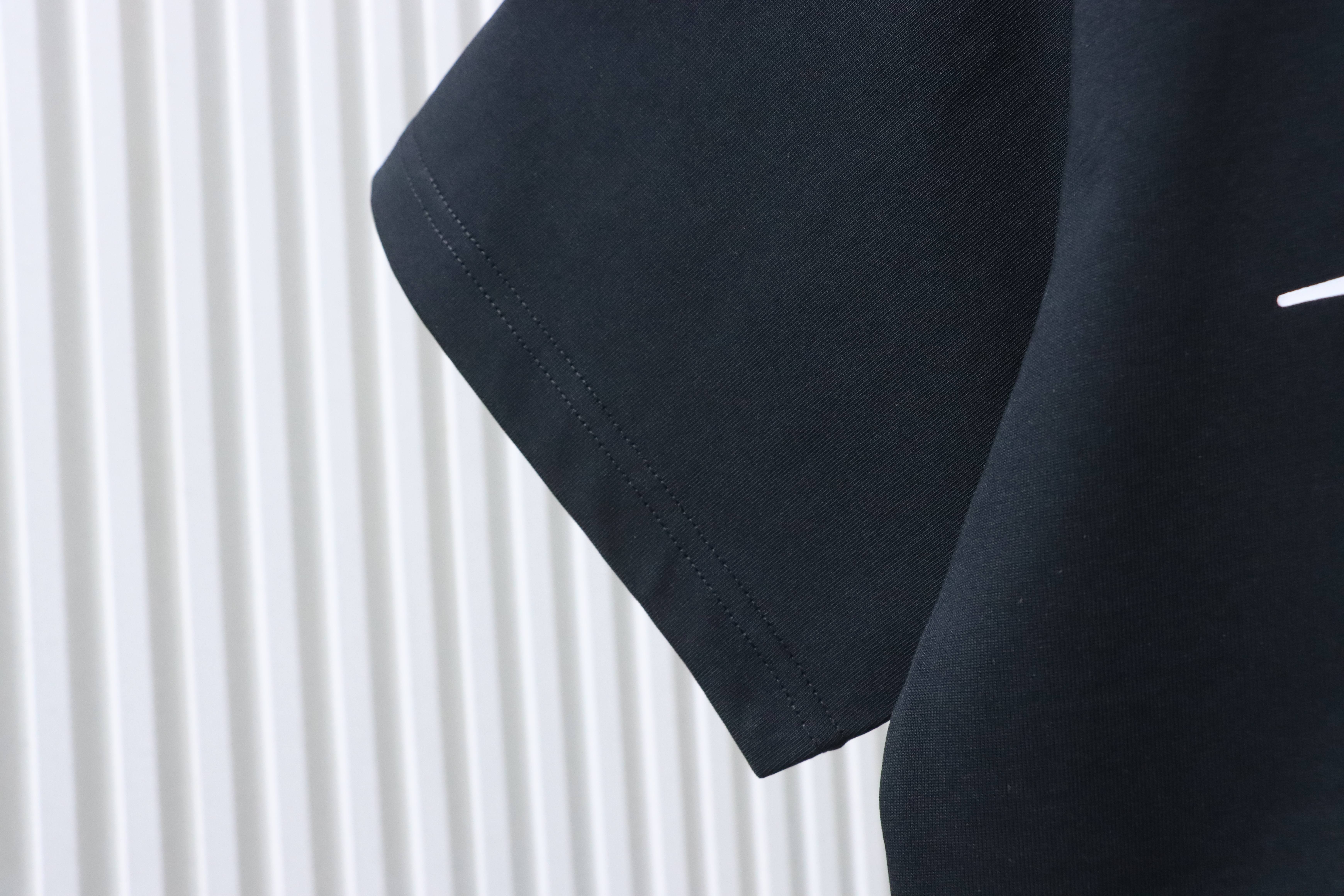 Burberry 26ss Equestrian Print T-shirt YL Black/White