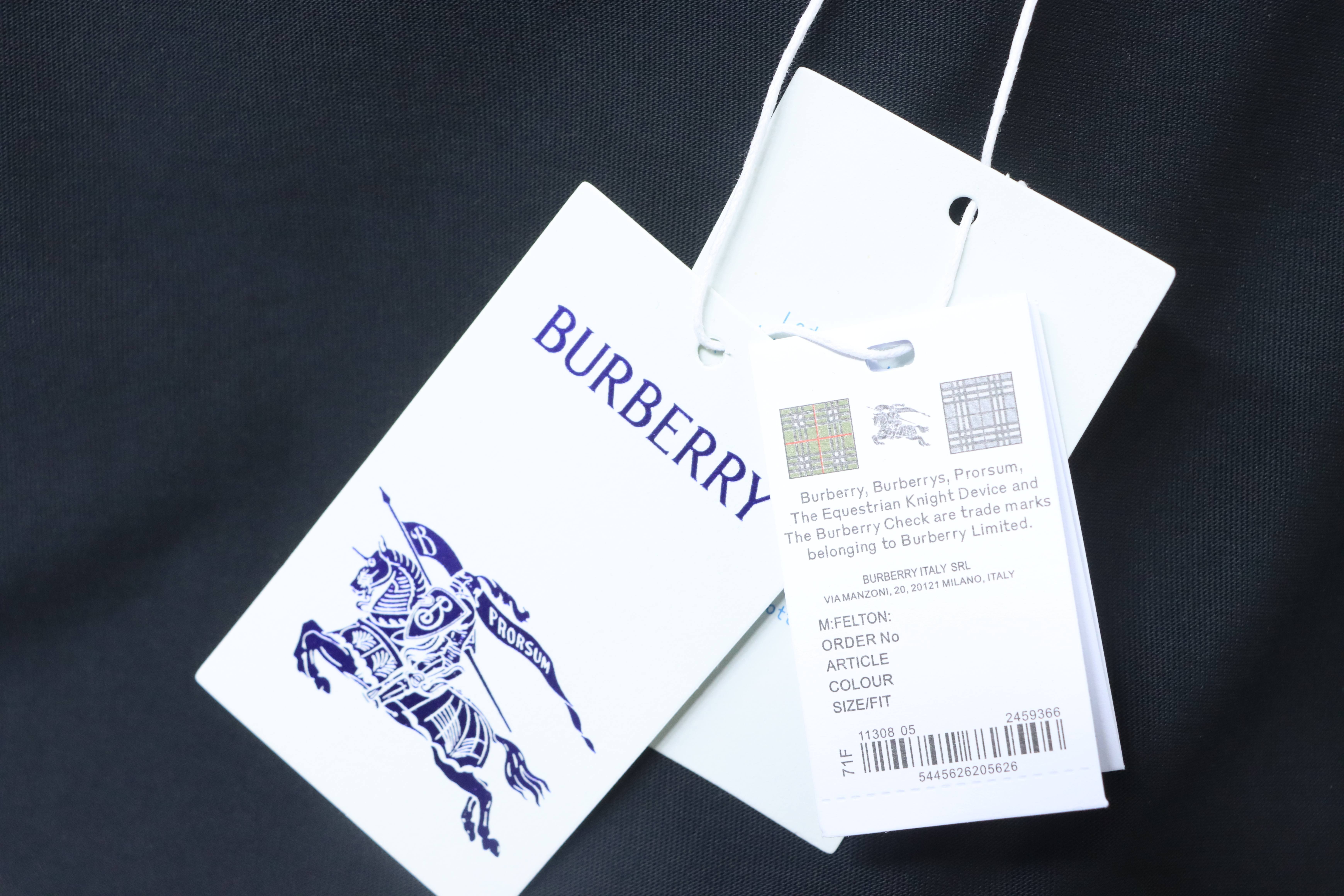 Burberry 26ss Equestrian Print T-shirt YL Black/White