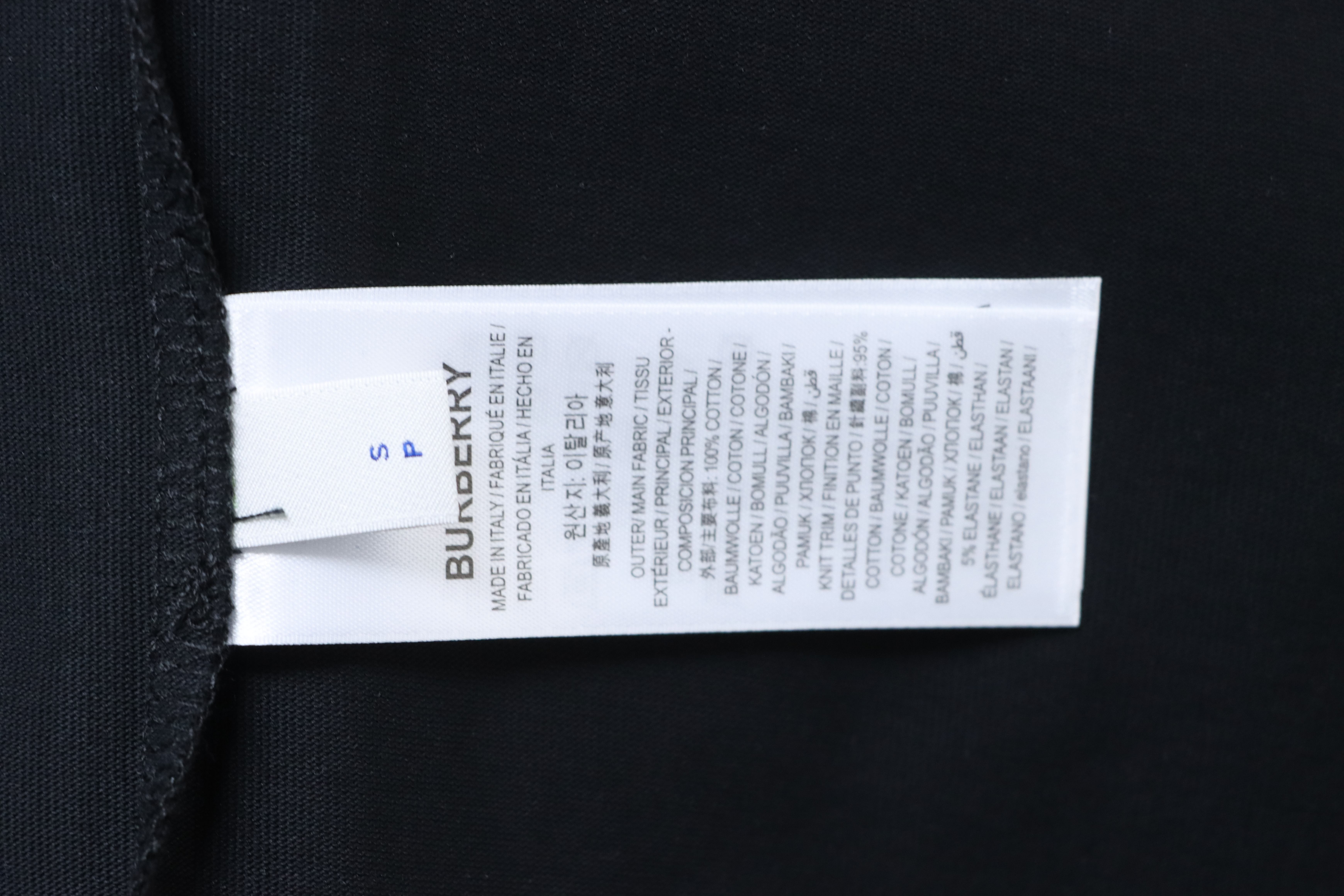 Burberry 26ss Equestrian Print T-shirt YL Black/White