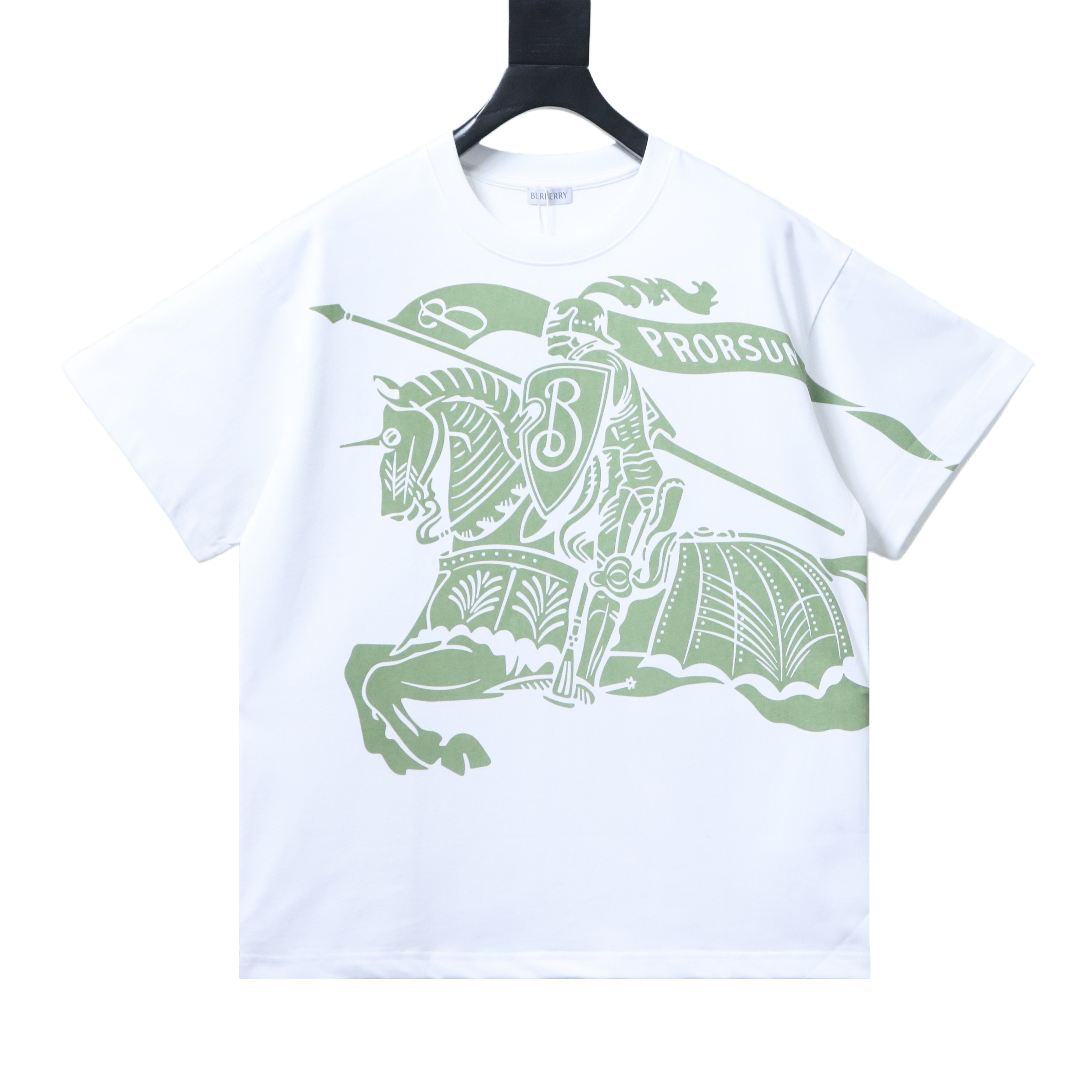 Burberry 26ss Equestrian Print T-shirt YL Black/White