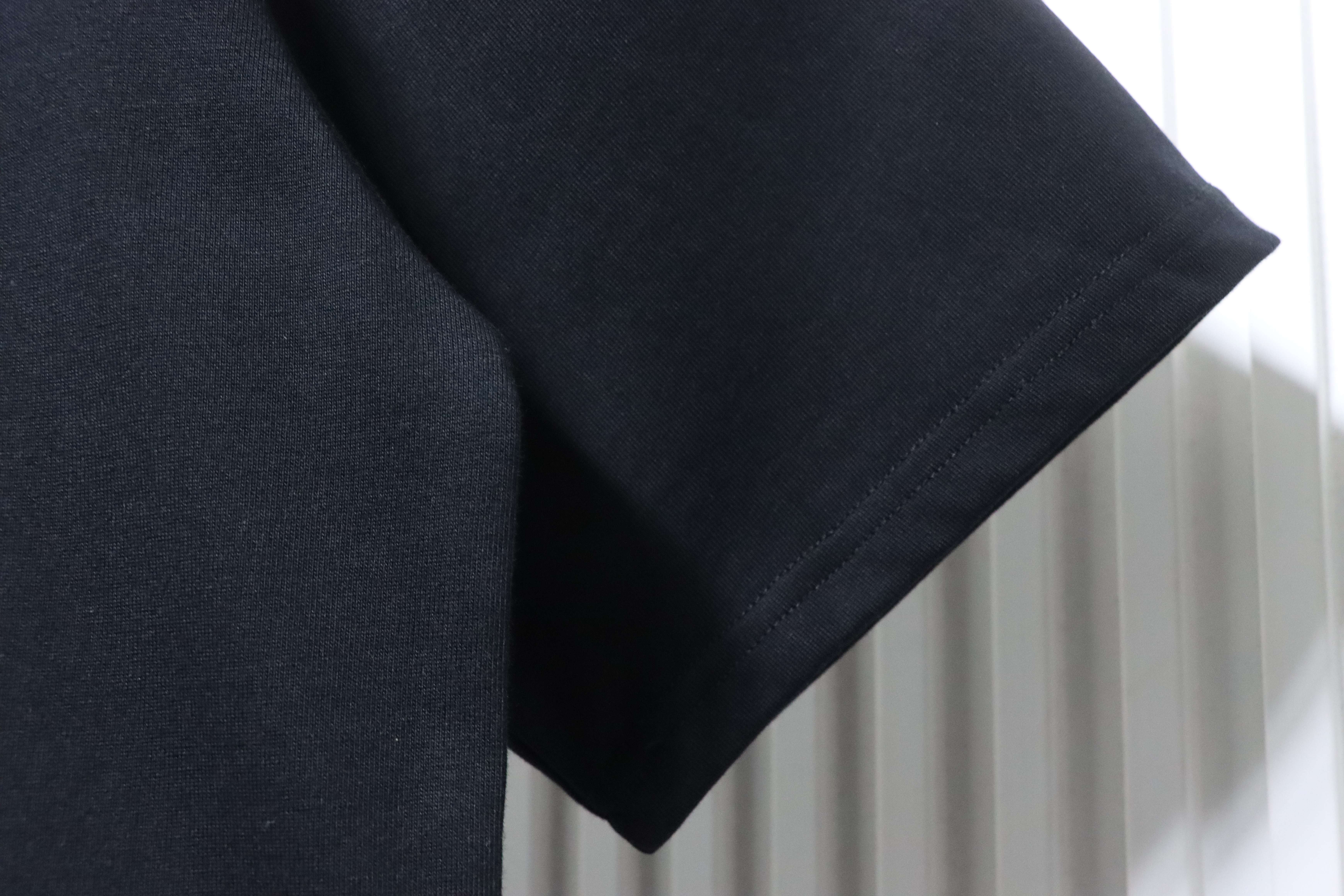 Burberry Back Check Tape T-Shirt YL Black/White