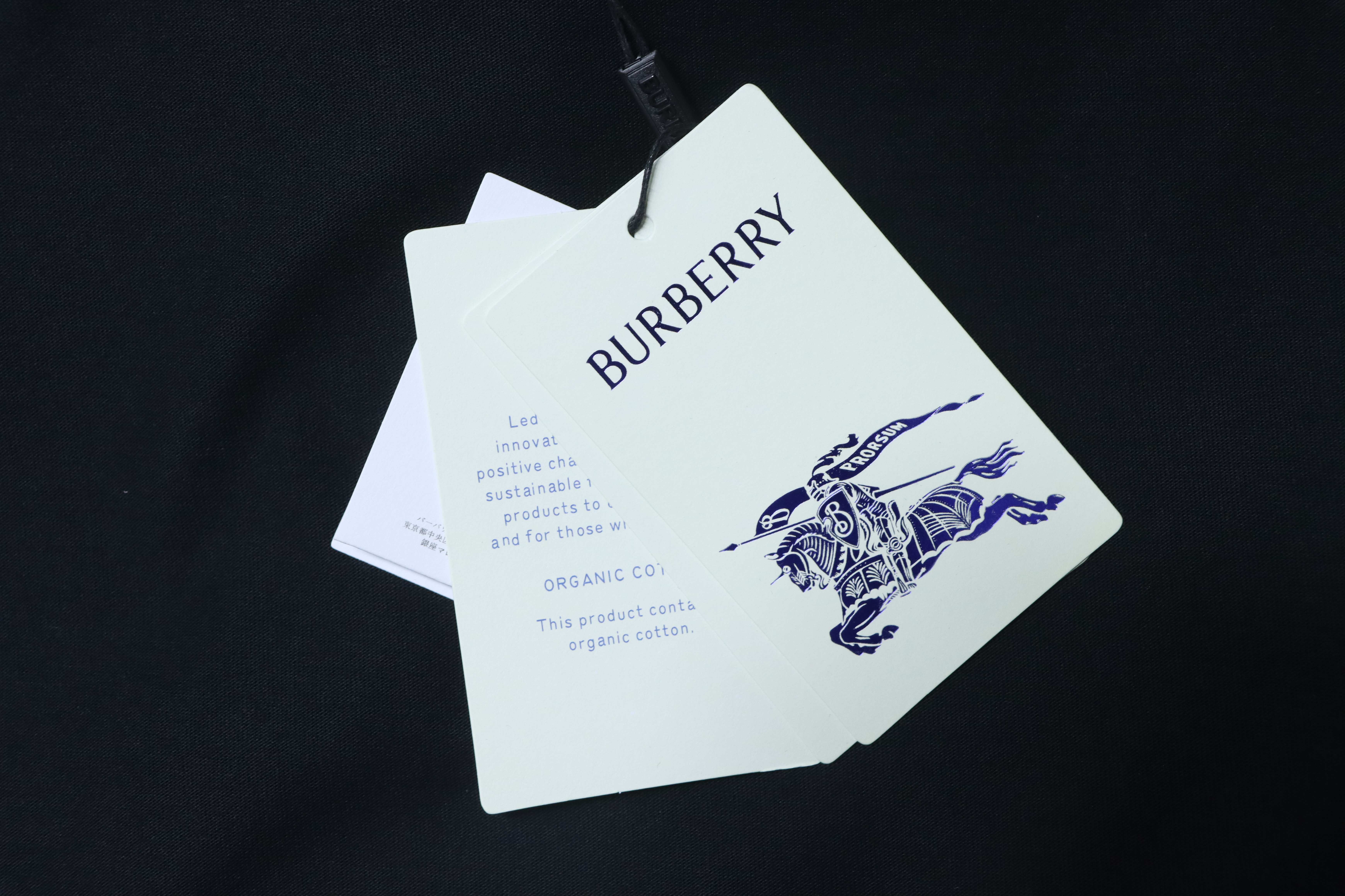 Burberry Check Edge Horse T-shirt YL Black/White