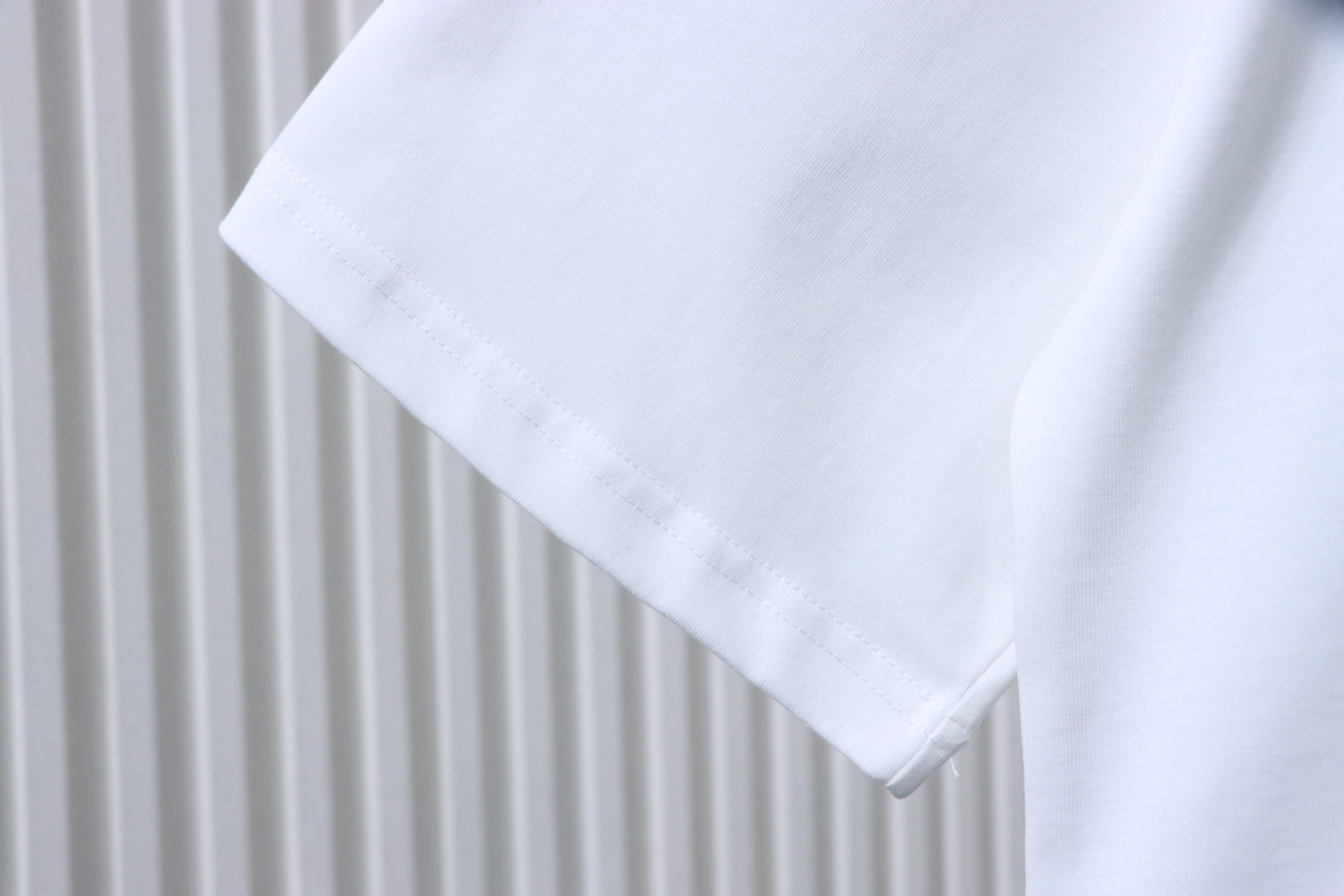 Burberry Flap Check Pocket Equestrian T-Shirt YL Black/White