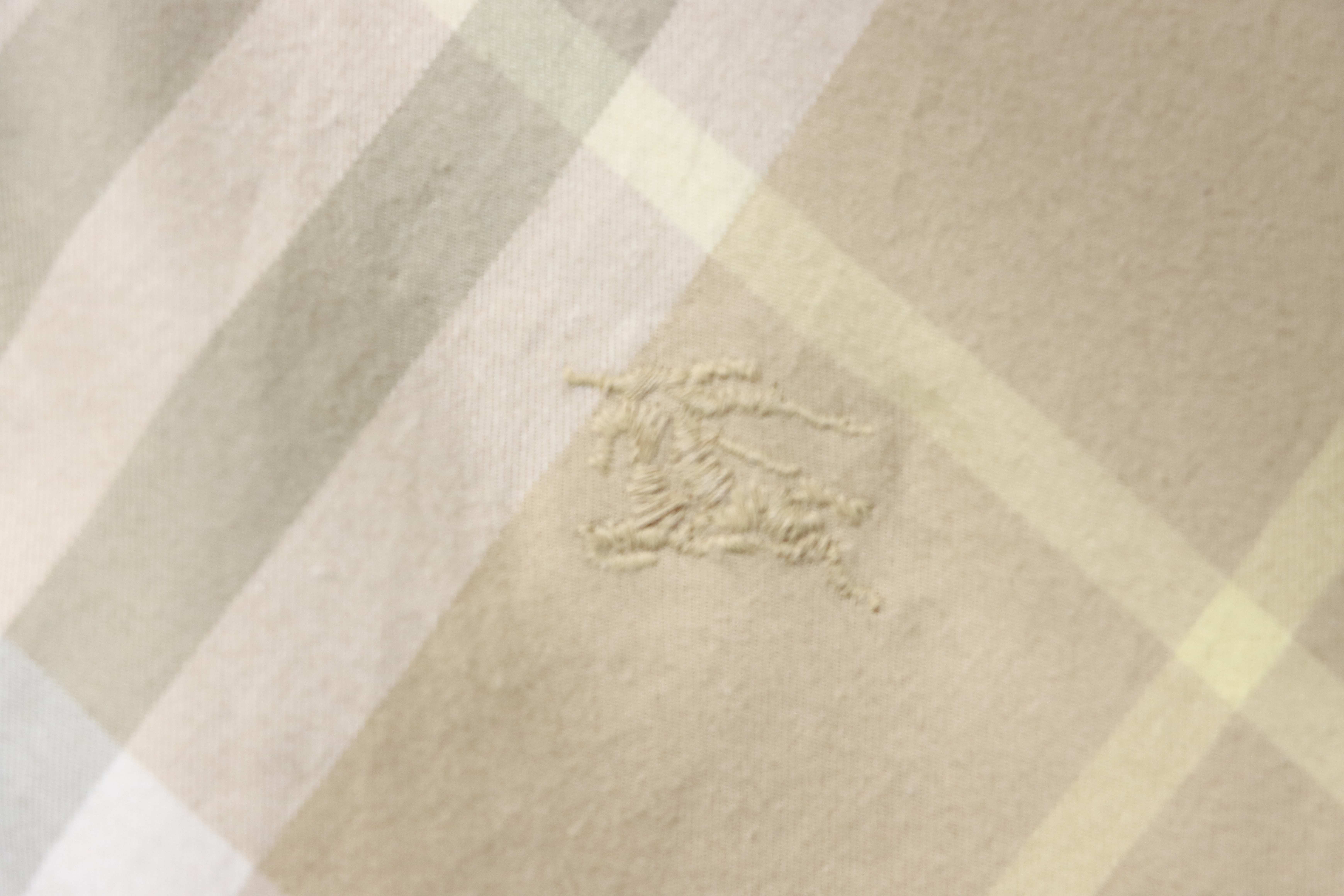 Burberry Gingham Cotton Long-Sleeve Shirt YL Light Khaki