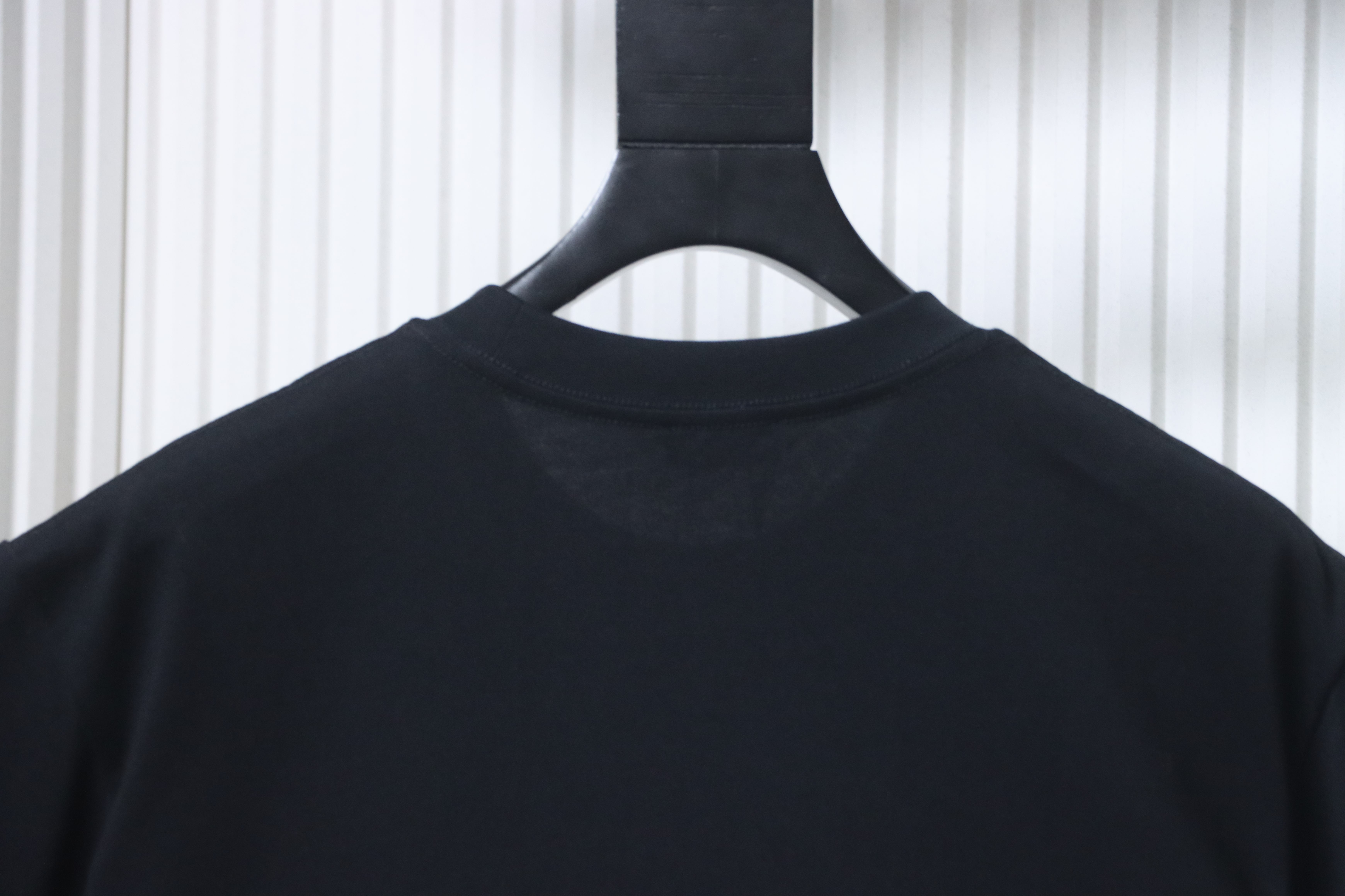 Burberry Hem Plaid War Horse Taper T-Shirt YL Black/White