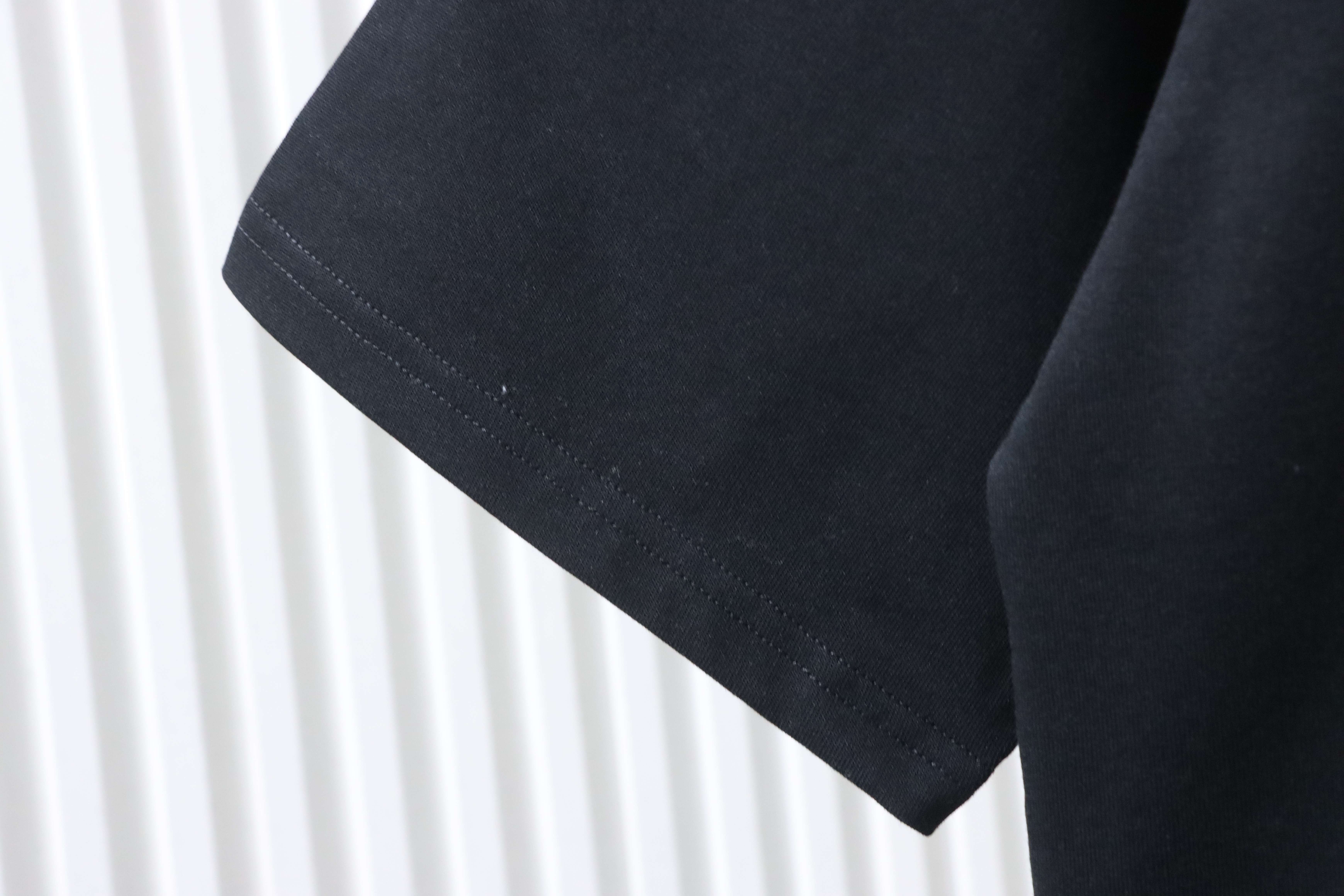 Burberry Hem Plaid War Horse Taper T-Shirt YL Black/White