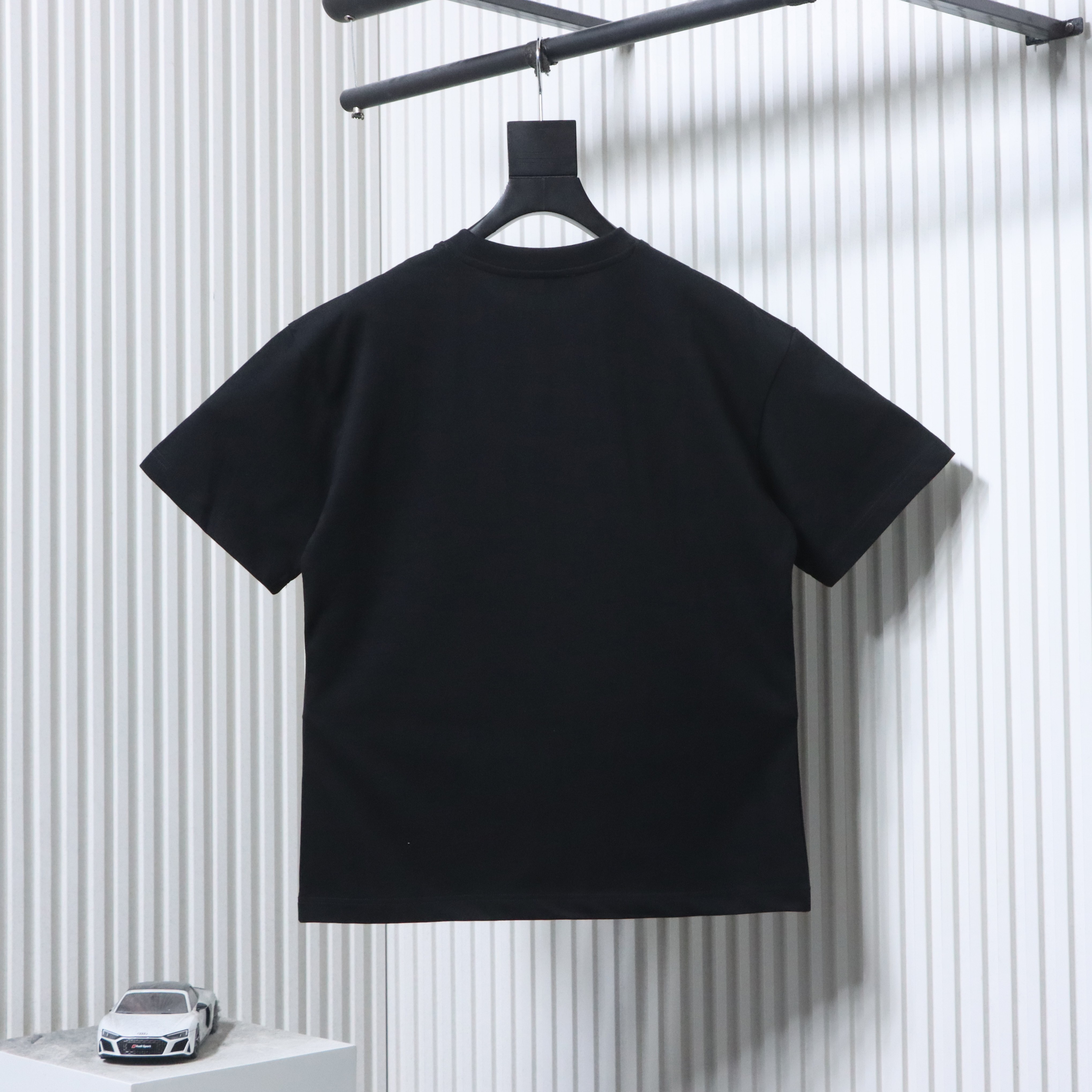 Fendi 25ss Fendilicious Pizza Pattern Embroidered T-Shirt YL Black