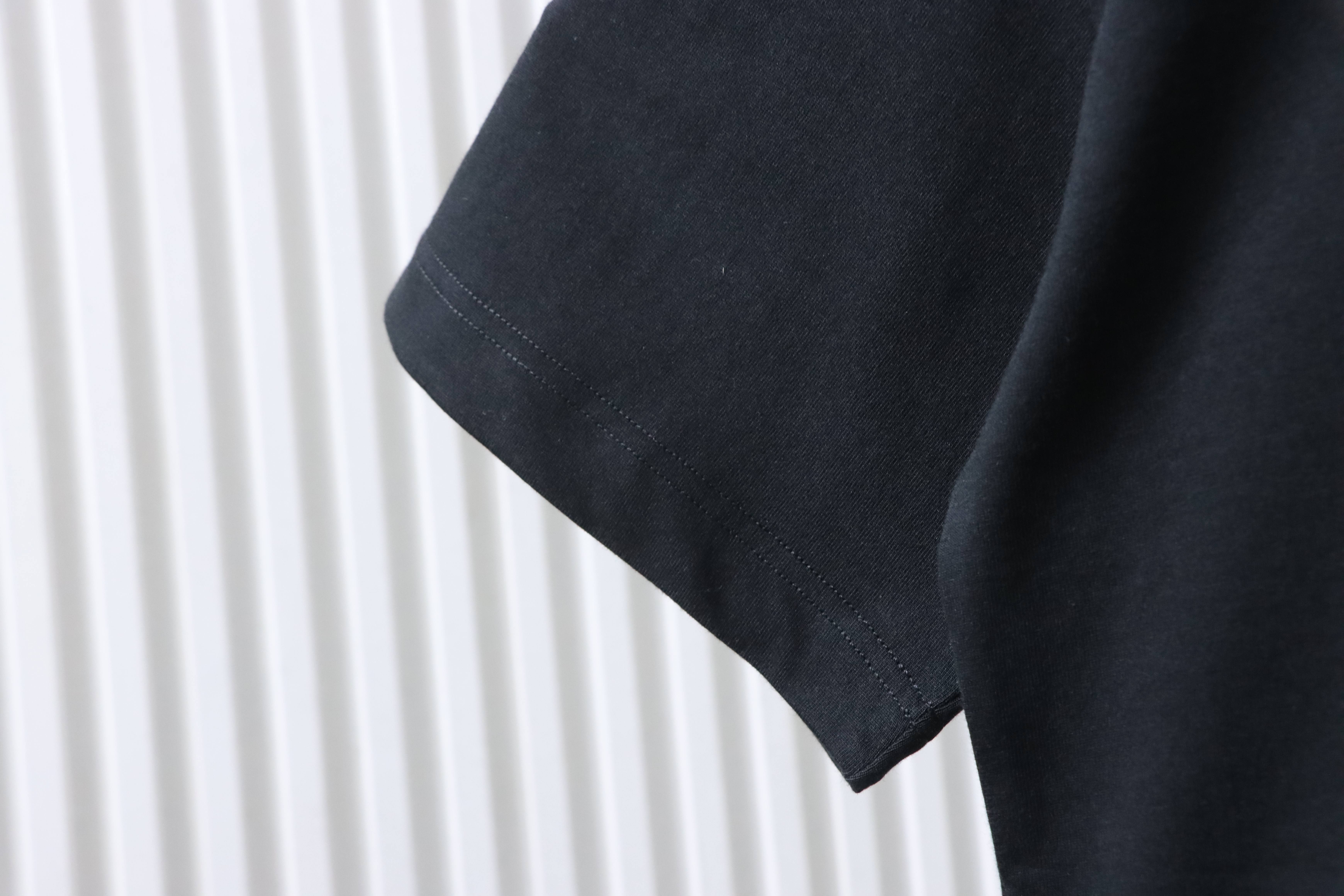 Fendi 25ss Fendilicious Pizza Pattern Embroidered T-Shirt YL Black