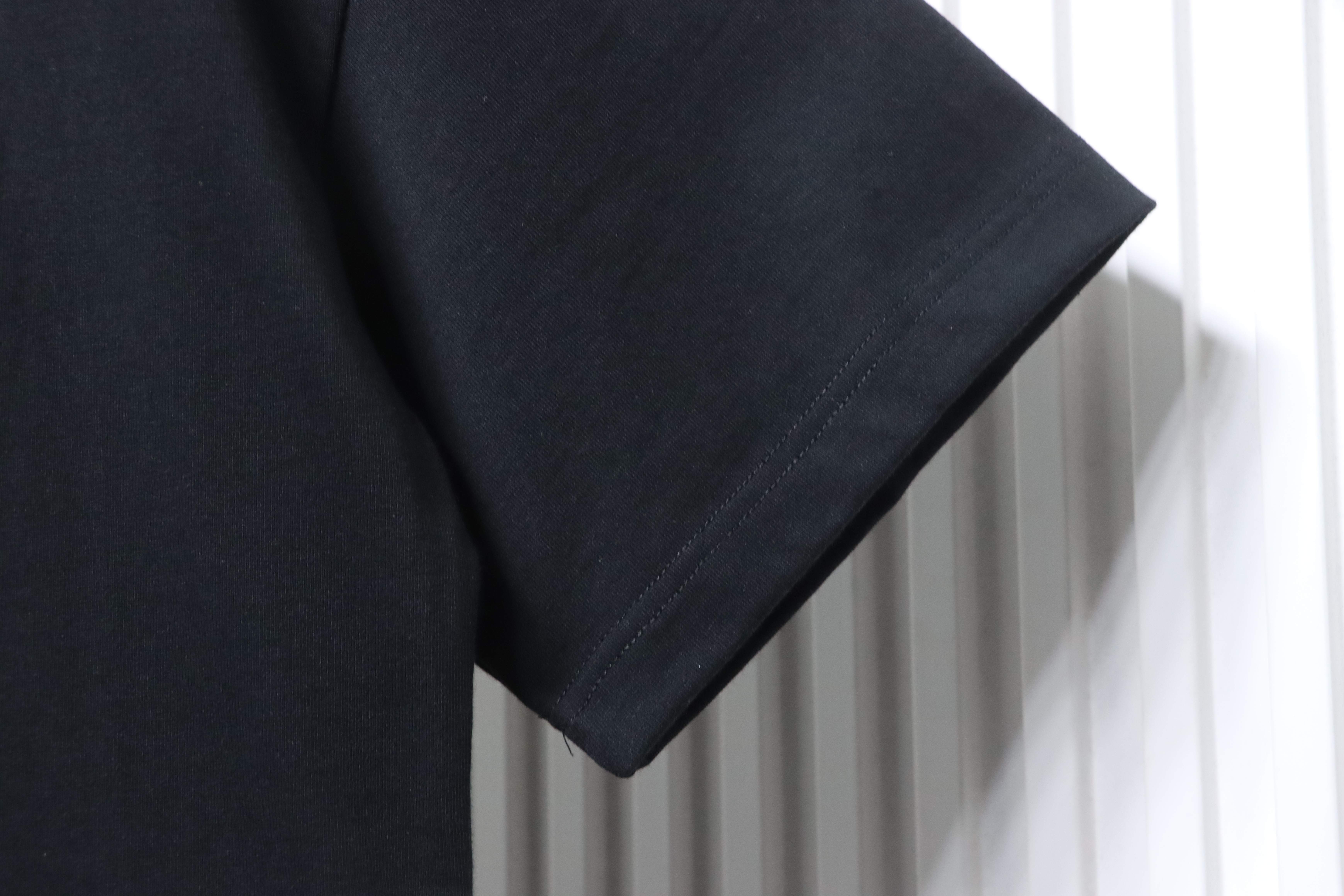 Fendi 25ss Fendilicious Pizza Pattern Embroidered T-Shirt YL Black