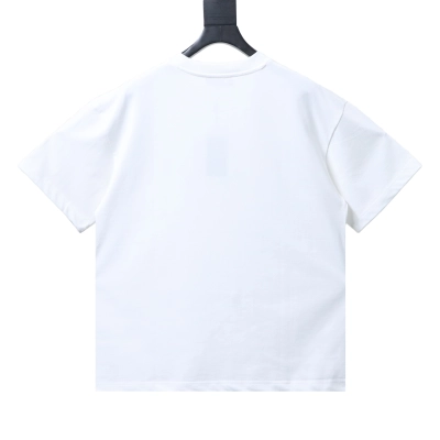 Fendi 25ss Fendilicious Pizza Pattern Embroidered T-Shirt YL White 02