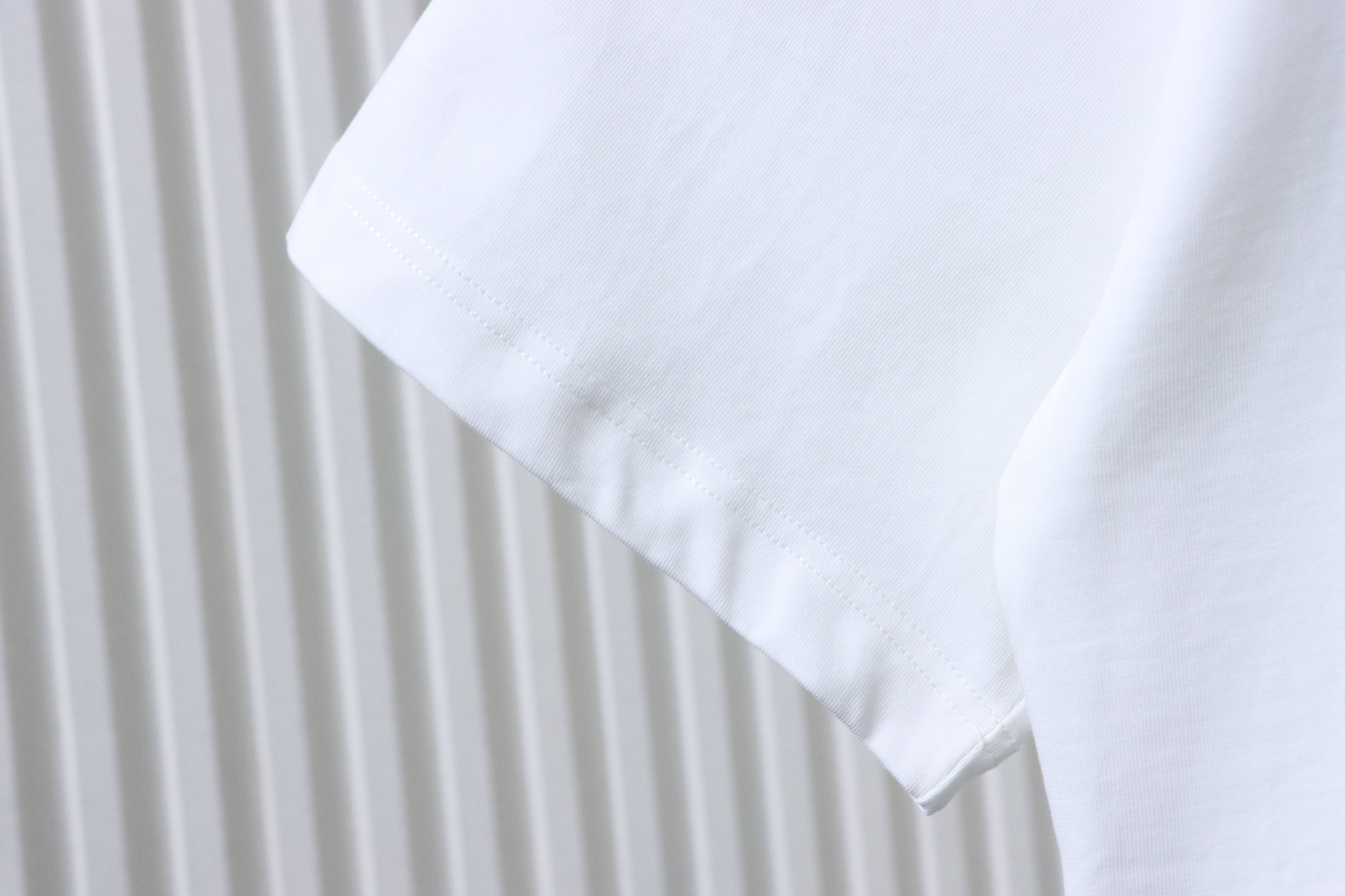 Fendi 25ss Fendilicious Pizza Pattern Embroidered T-Shirt YL White