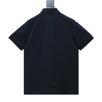Fendi 26SS Double F Metal Logo Polo Shirt YL Black 02
