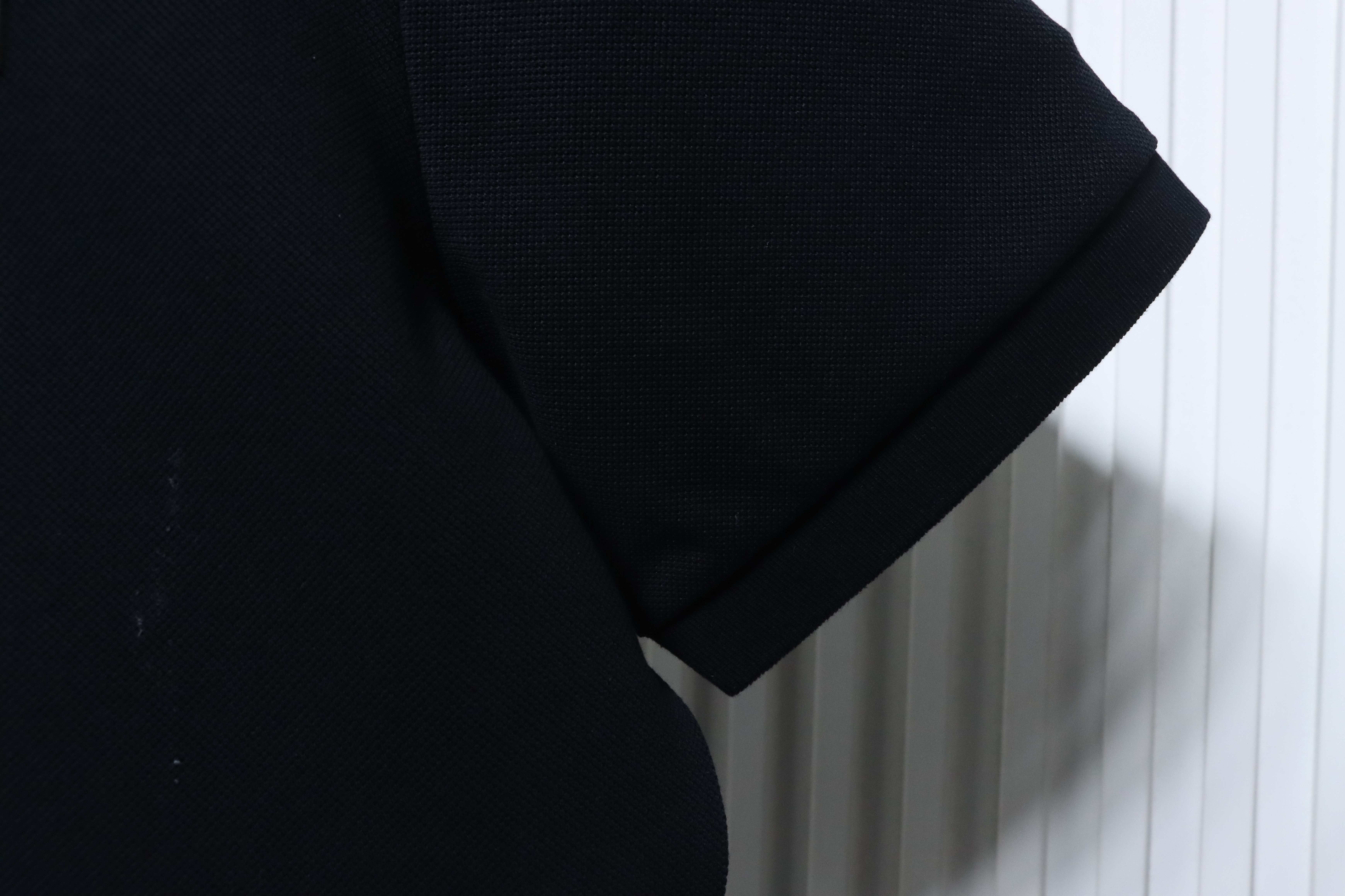 Fendi 26SS Double F Metal Logo Polo Shirt YL Black