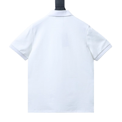Fendi 26SS Double F Metal Logo Polo Shirt YL White 02