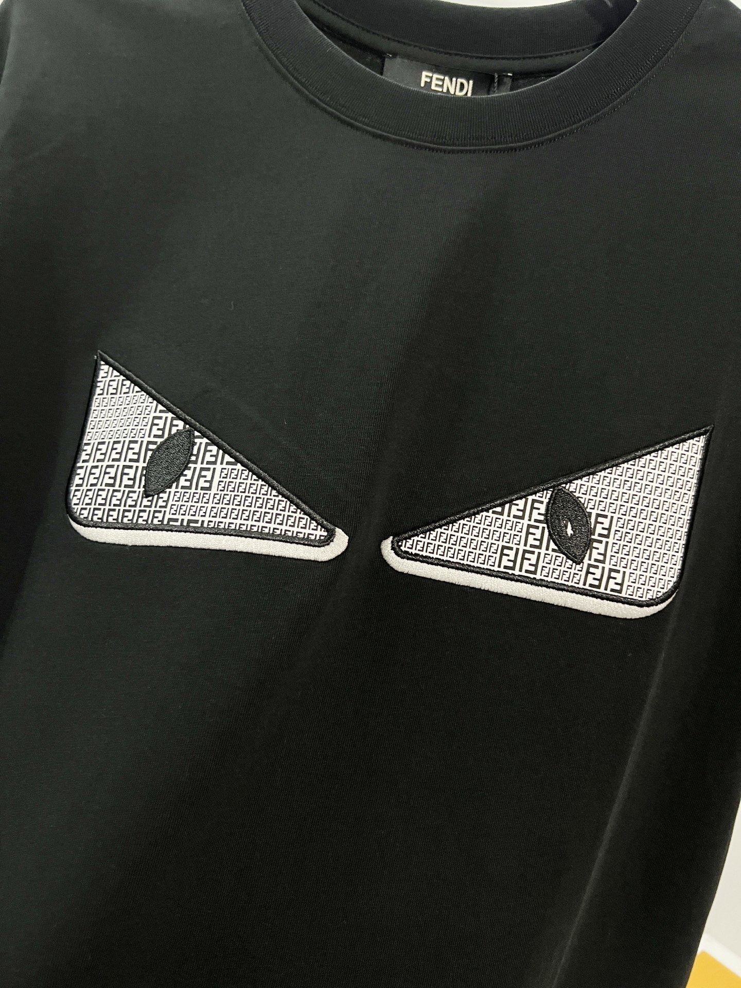 Fendi Big Eyes T-shirt YL Black/White