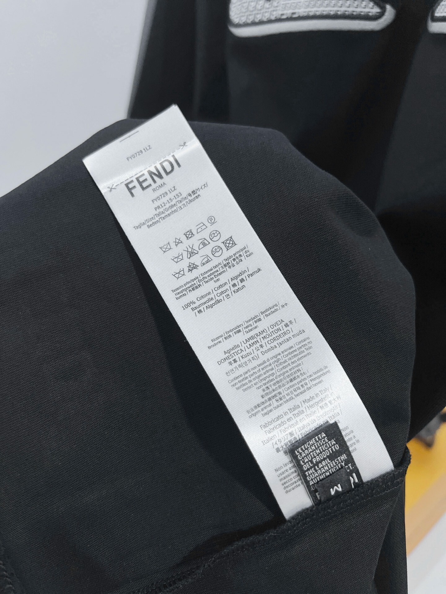 Fendi Big Eyes T-shirt YL Black/White