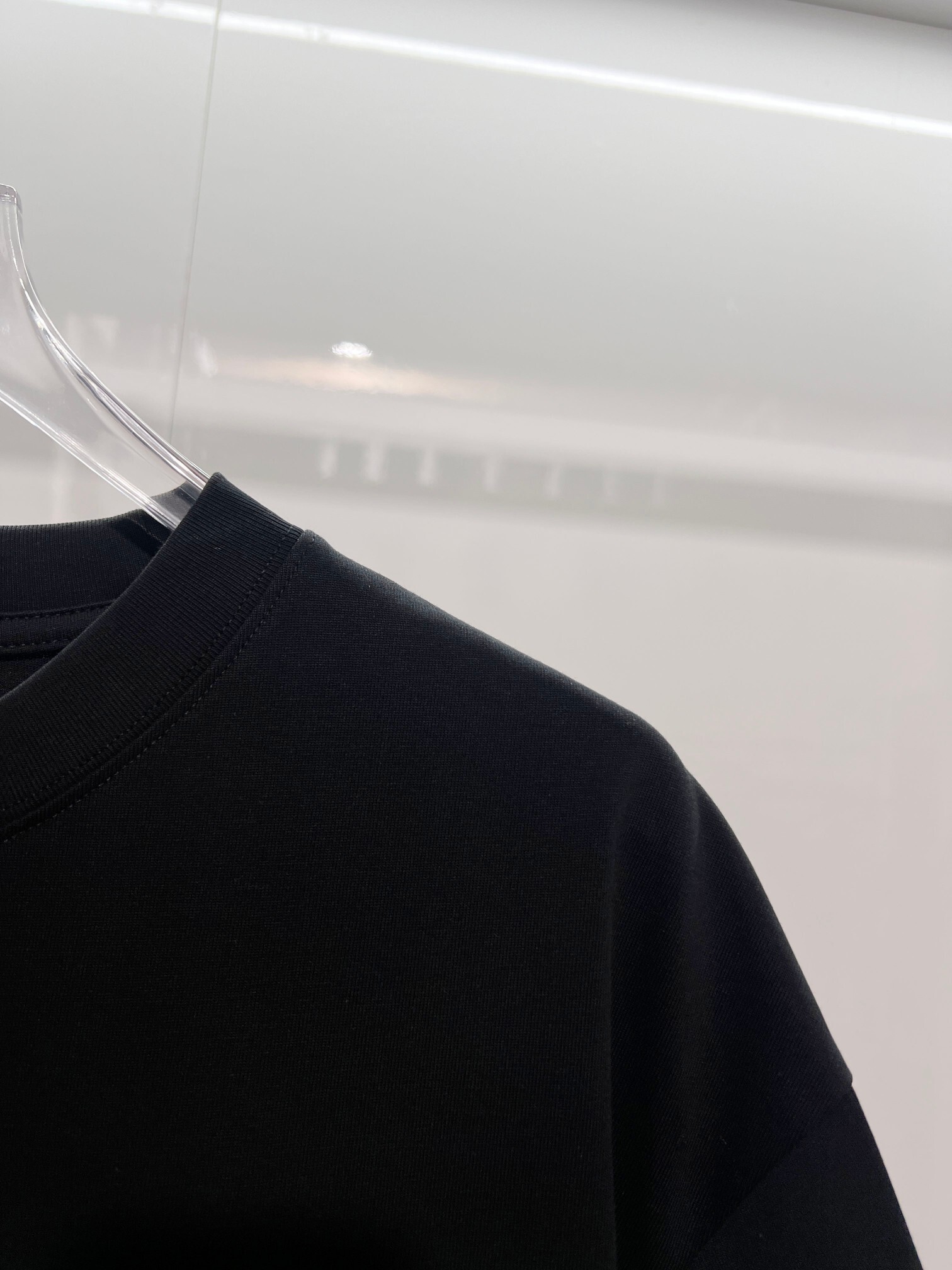 Fendi Blue Embroidered Letter T-shirt YL Black/White