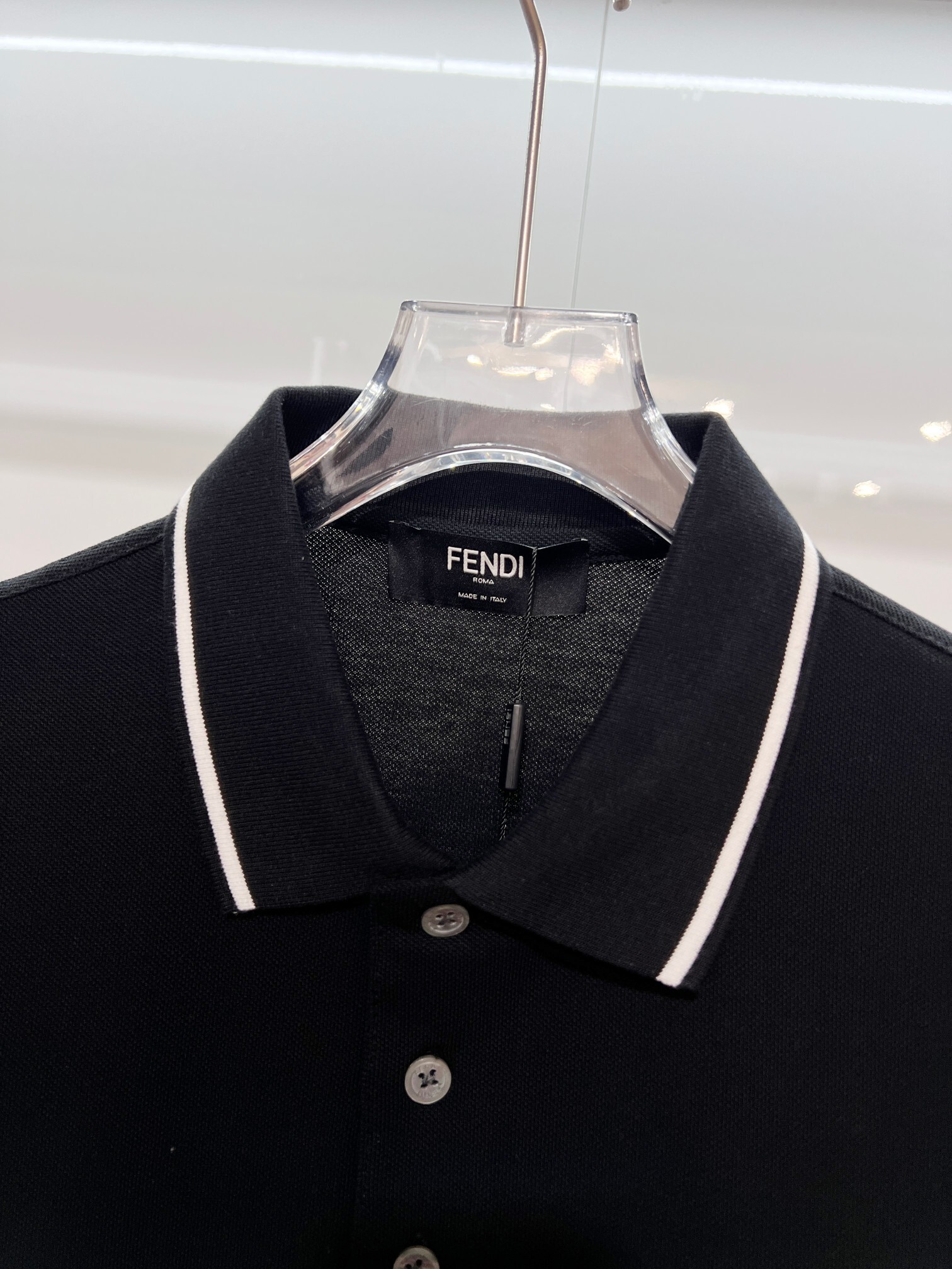Fendi Casual Polo Shirt YL Black