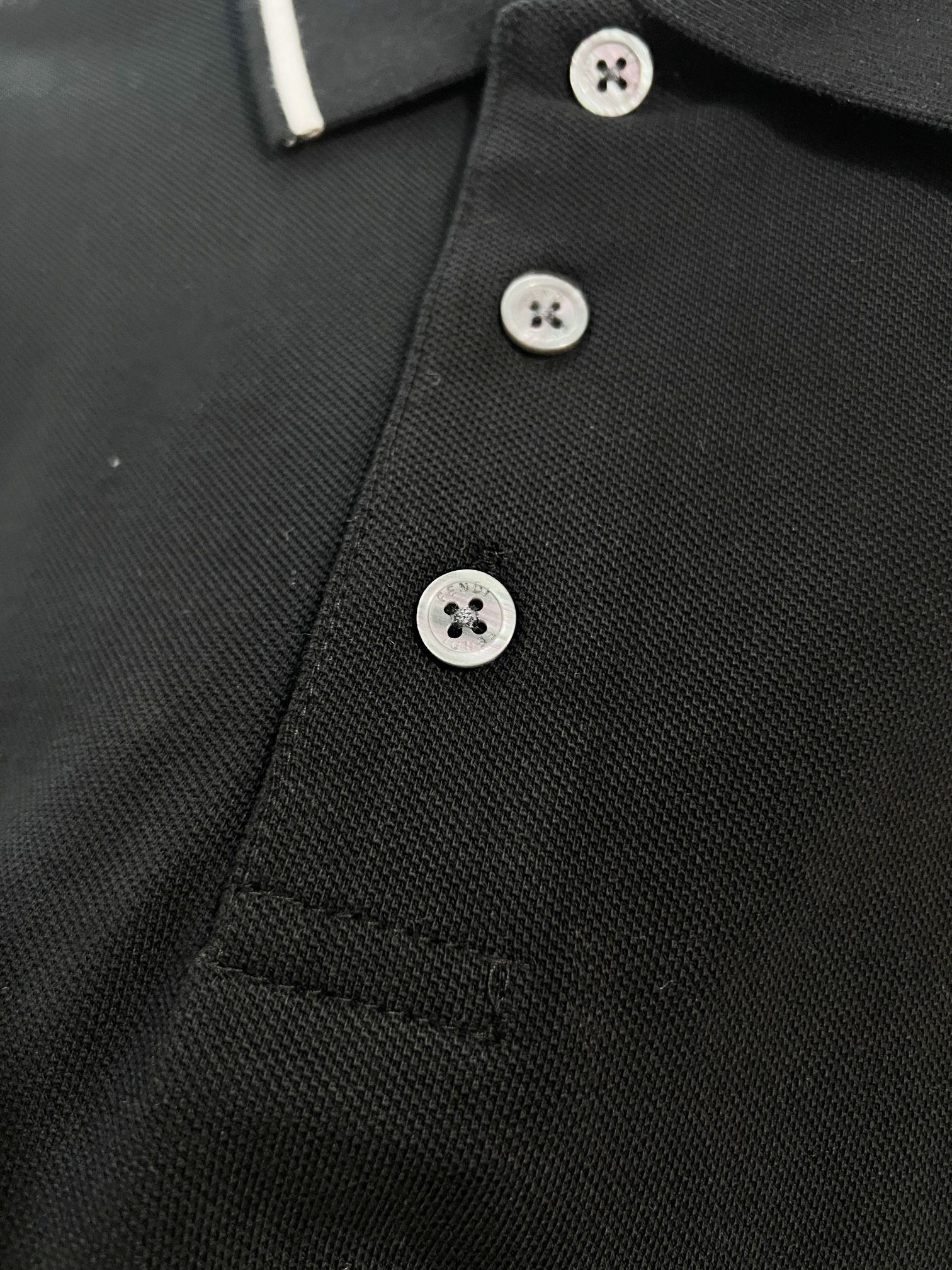 Fendi Casual Polo Shirt YL Black