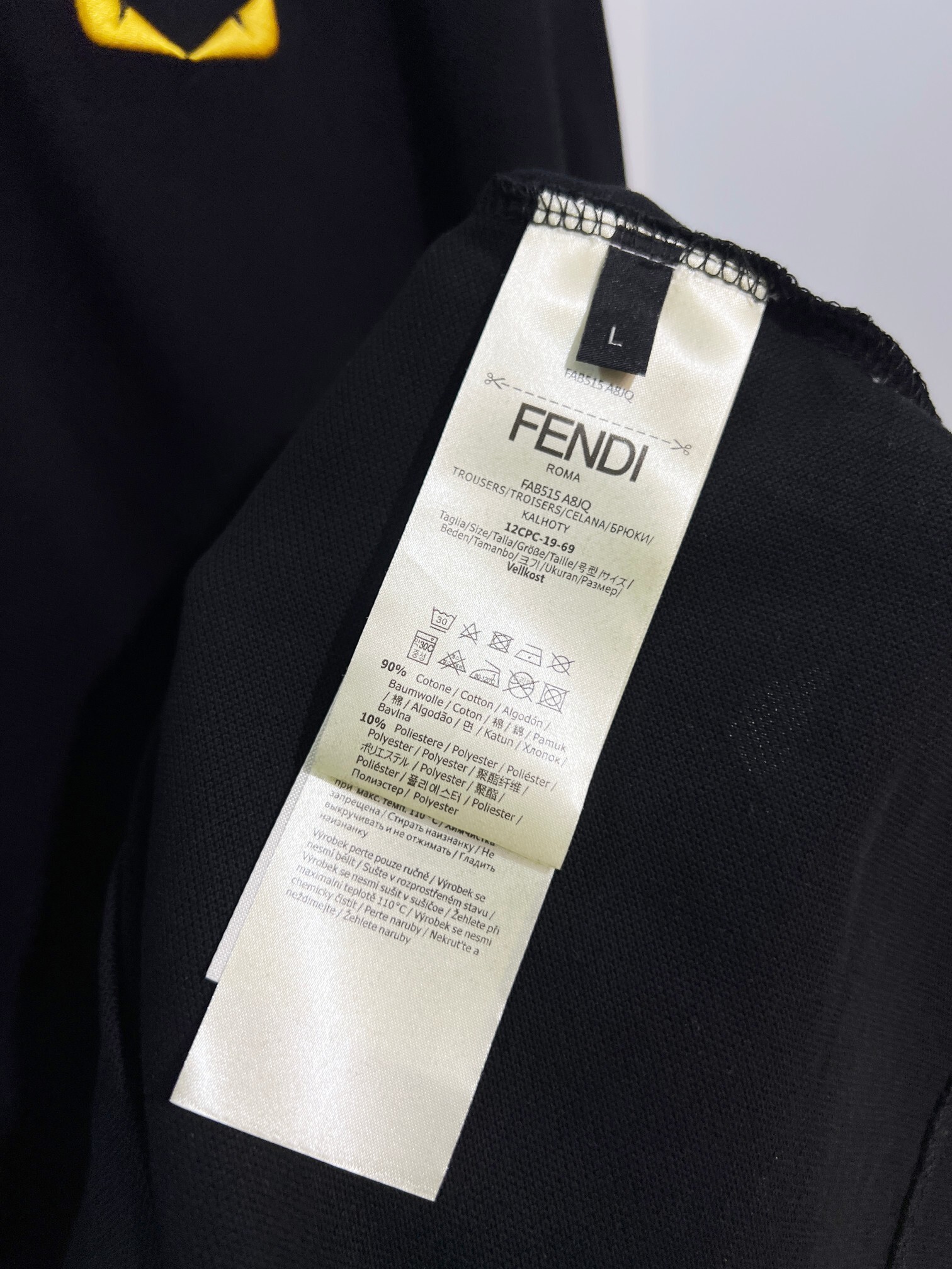 Fendi Casual Polo Shirt YL Black