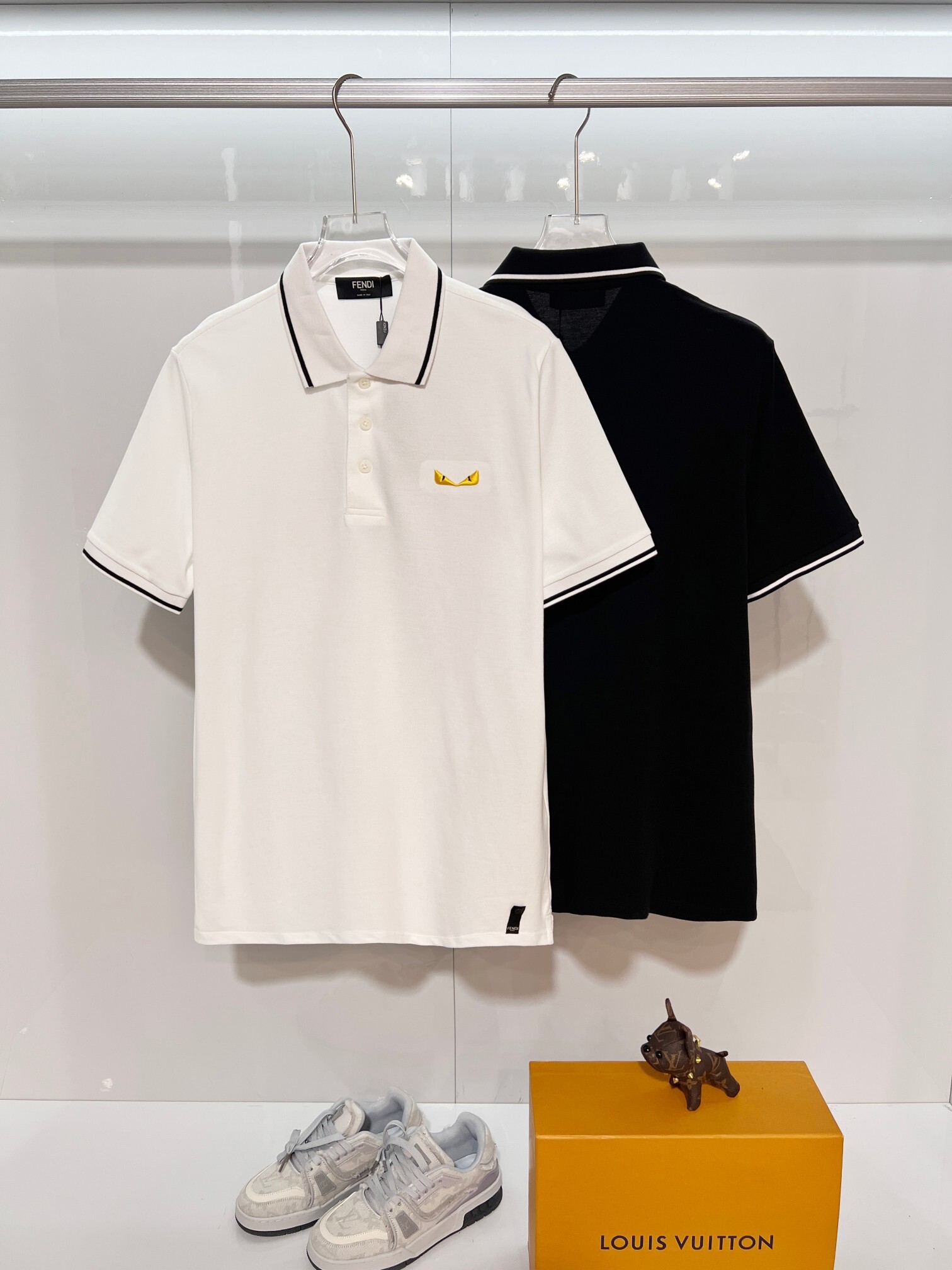 Fendi Casual Polo Shirt YL Black