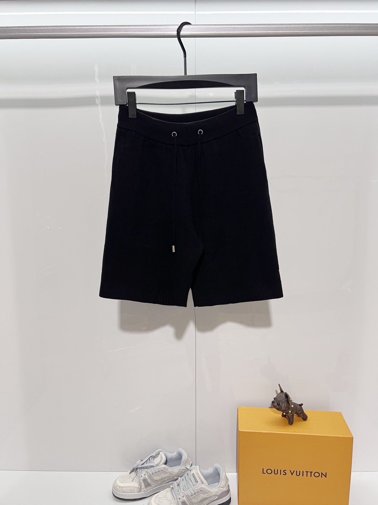 Fendi Dark Pattern 2026 SS Knitted Shorts YL Black
