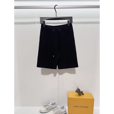 Fendi Dark Pattern 2026 SS Knitted Shorts YL Black 01