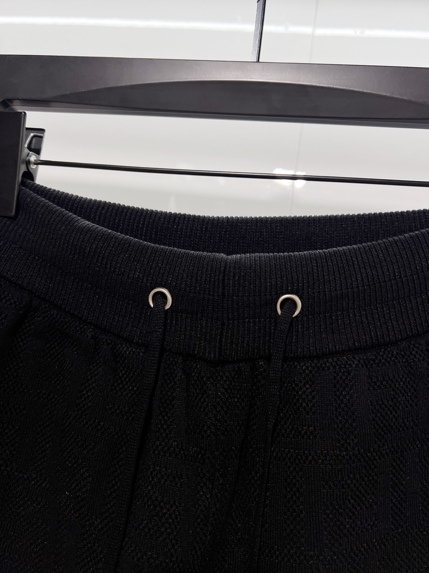 Fendi Dark Pattern 2026 SS Knitted Shorts YL Black