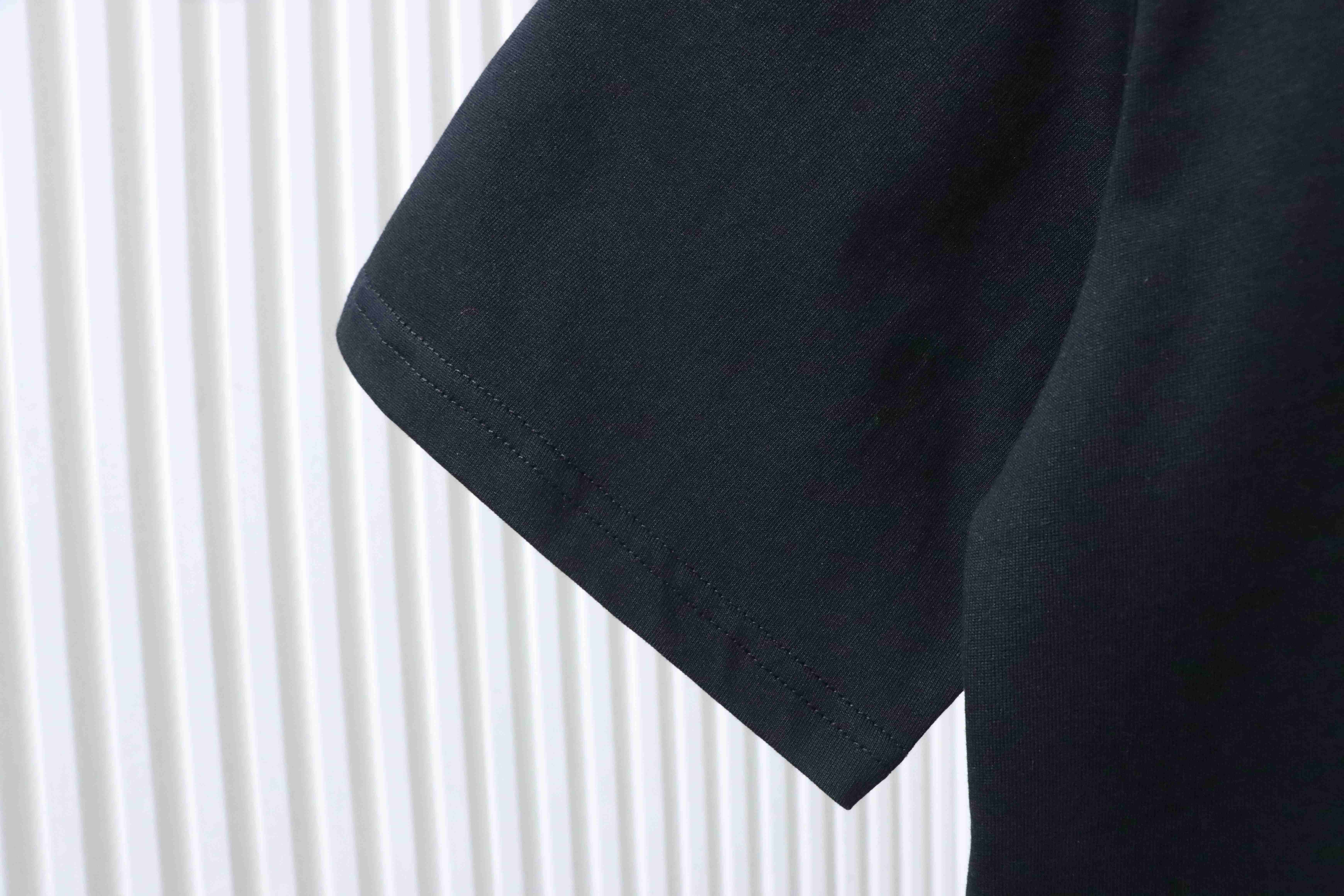 Fendi Embroidered Pet Dog F Letter Logo T-Shirt YL All Black