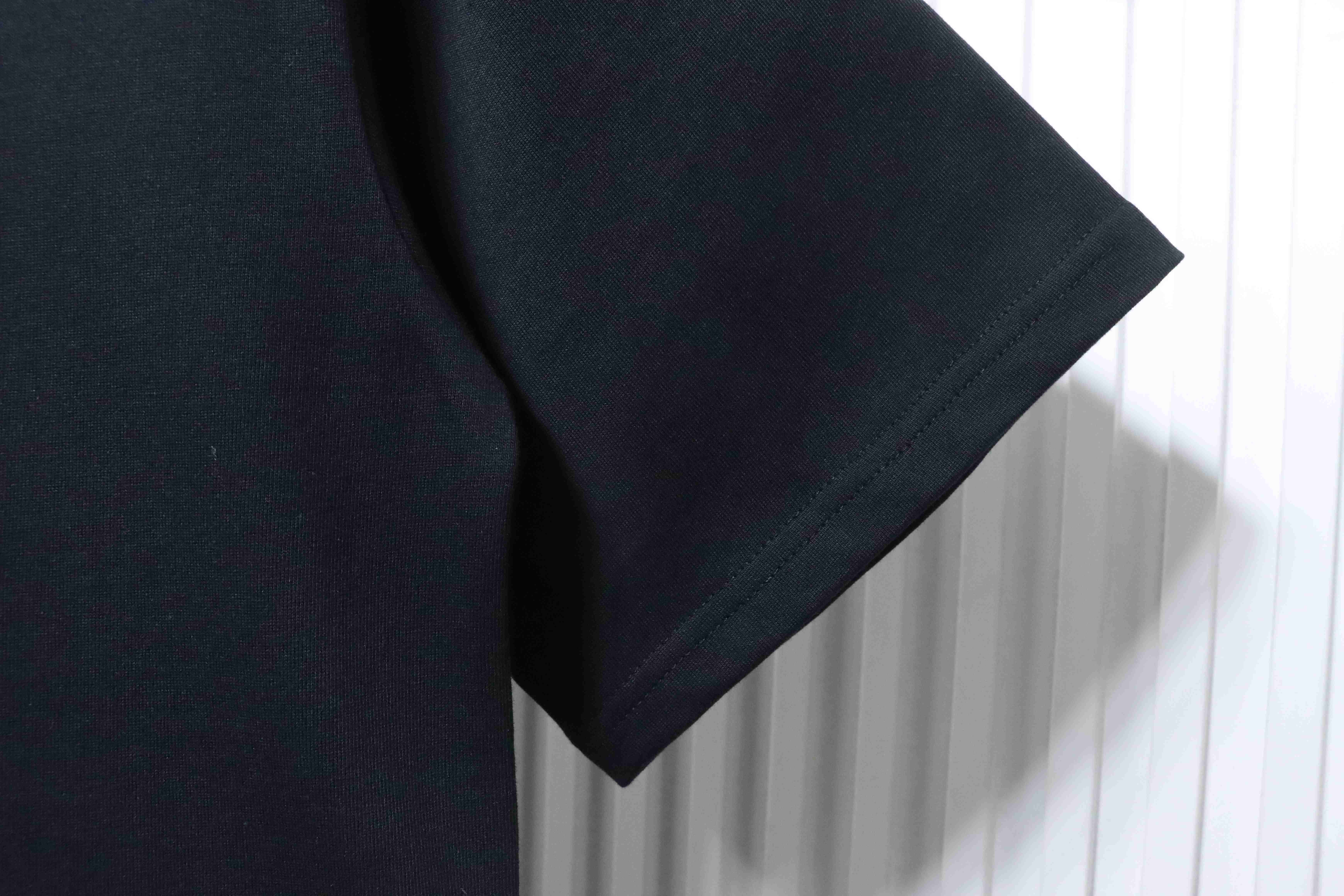 Fendi Embroidered Pet Dog F Letter Logo T-Shirt YL All Black