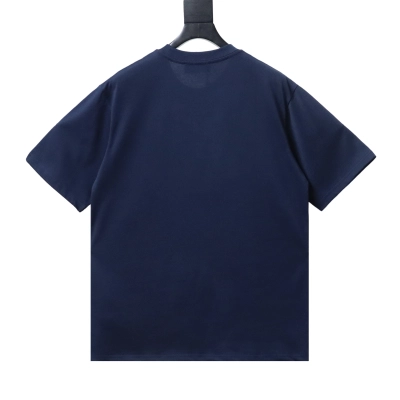 Fendi Embroidered Pet Dog F Letter Logo T-Shirt YL Navy Blue 02