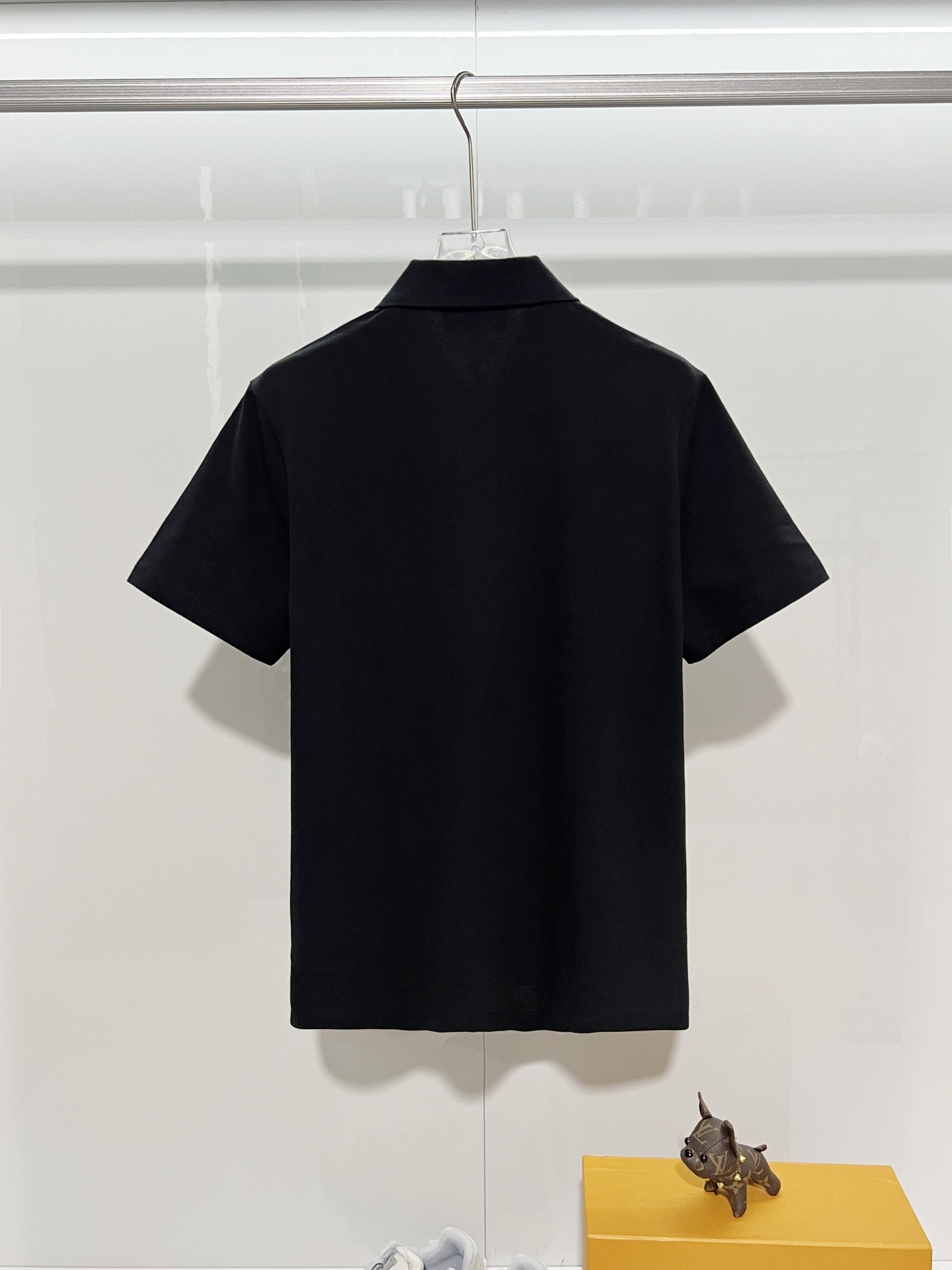 Fendi Lapel Polo Shirt YL Black