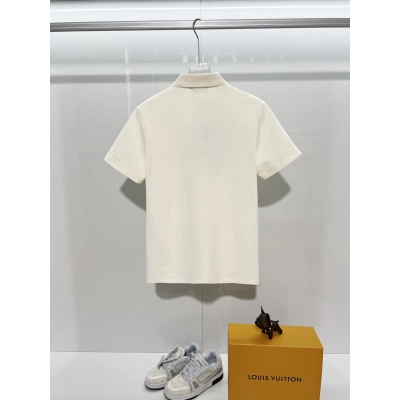 Fendi Lapel Polo Shirt YL White 02