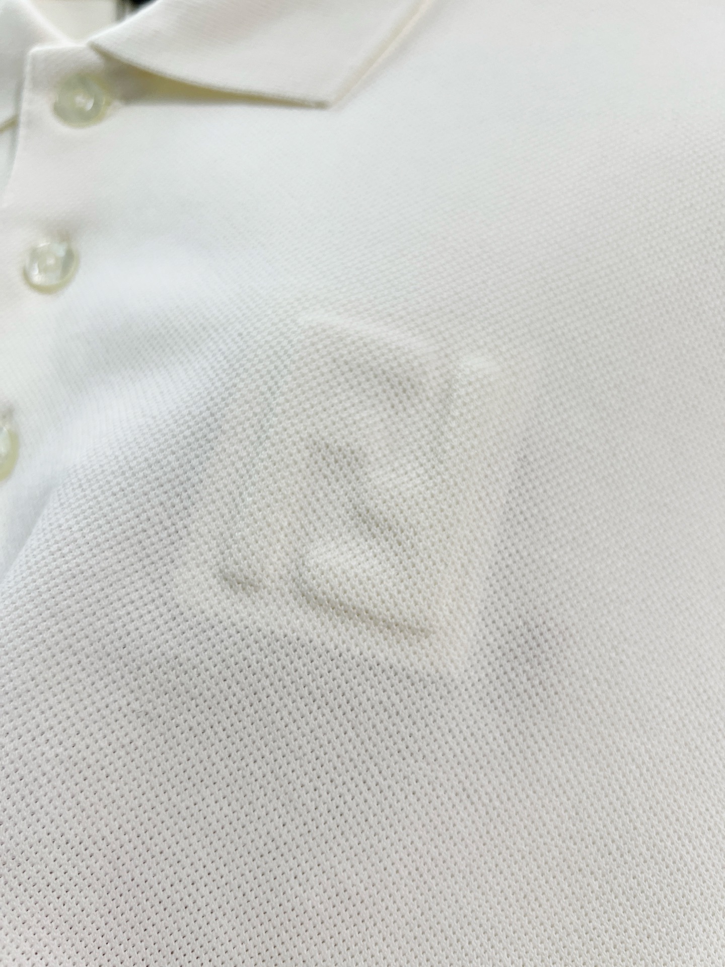 Fendi Lapel Polo Shirt YL White