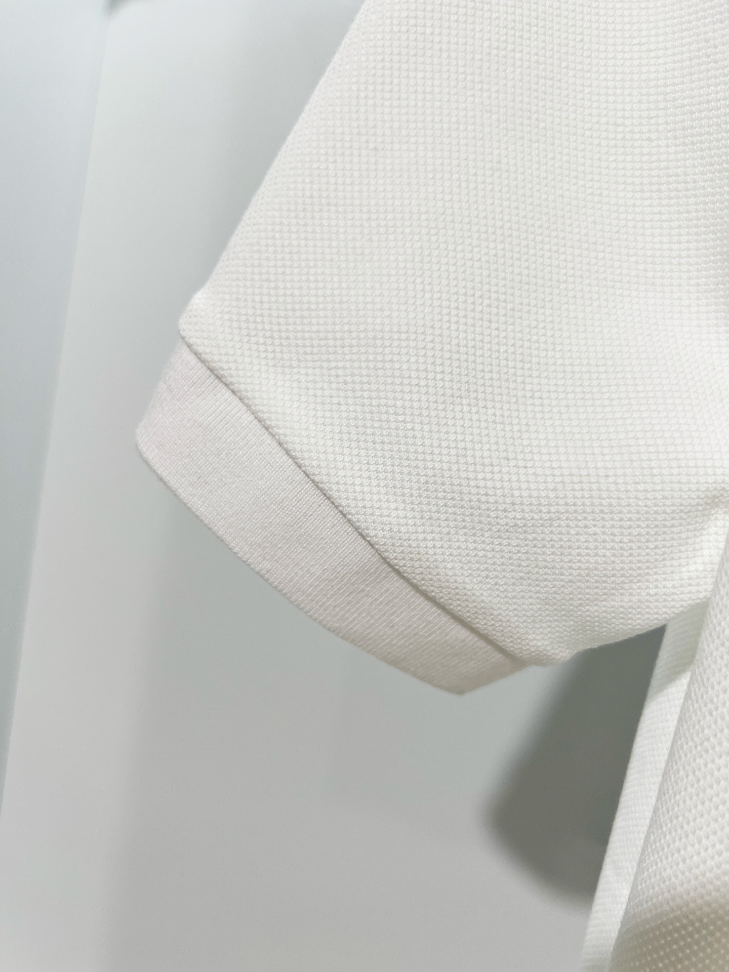 Fendi Letter Print Polo Shirt YL White