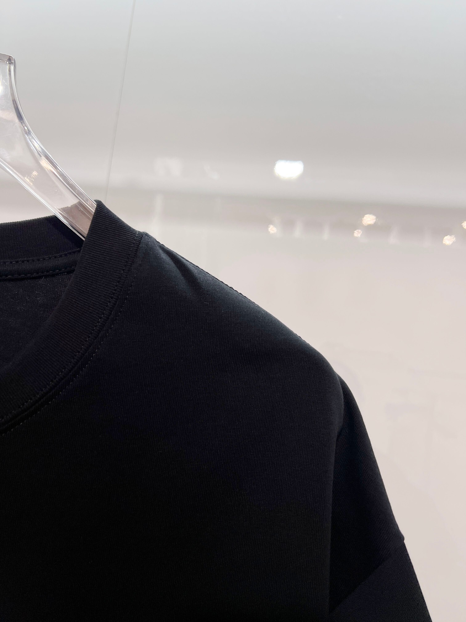 Fendi Rhinestone Letter T-shirt YL Black/White