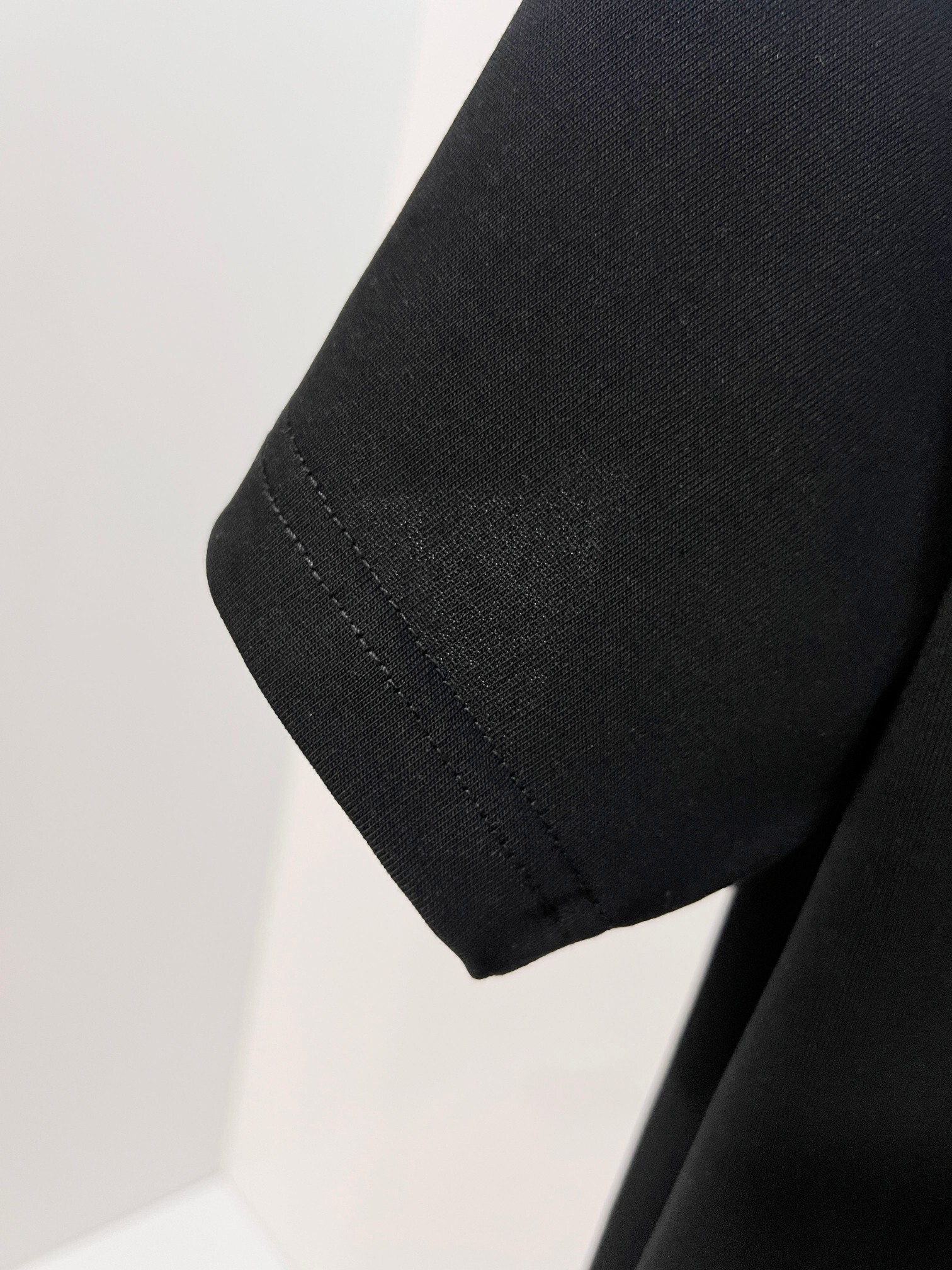 Fendi Rhinestone Letter T-shirt YL Black/White