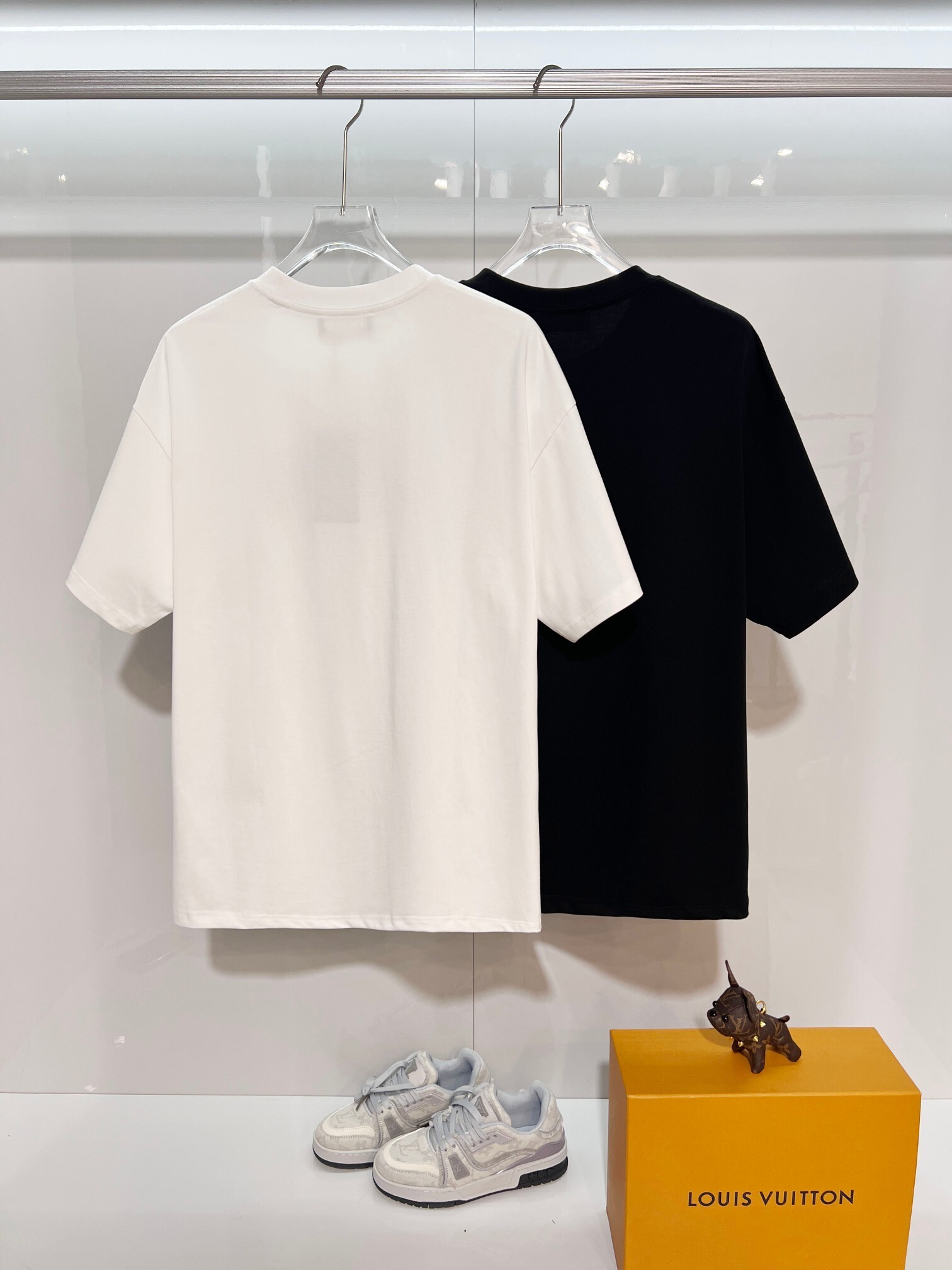 Fendi Rhinestone Letter T-shirt YL Black/White