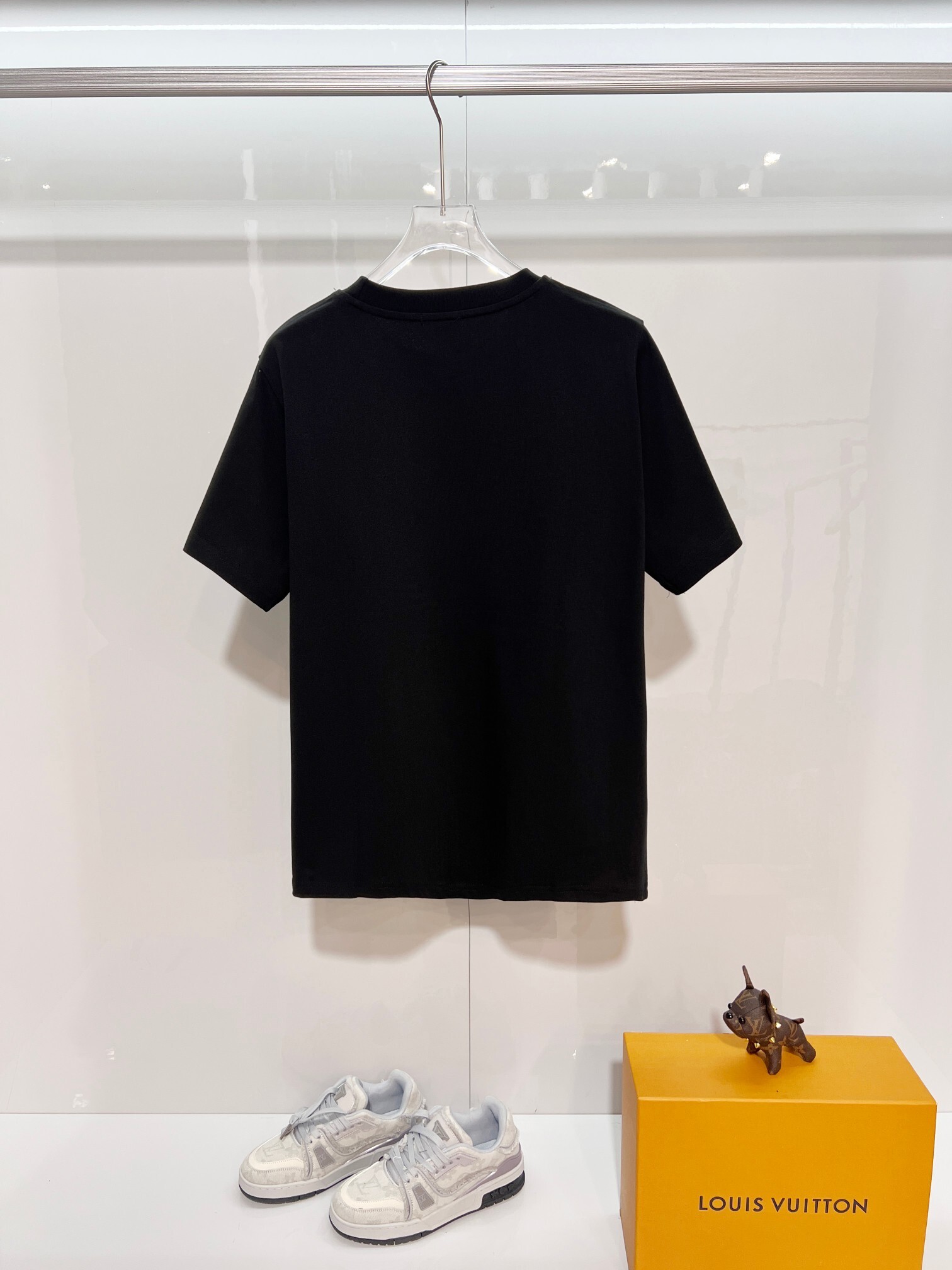 Fendi Square Eyes Letter T-shirt YL Black/White