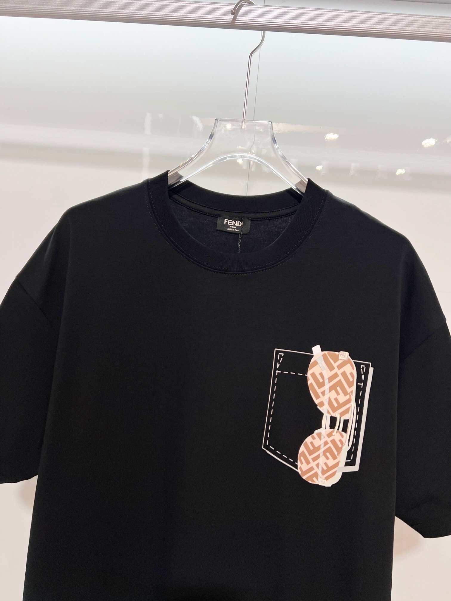 Fendi Sunglasses T-shirt YL Black/White