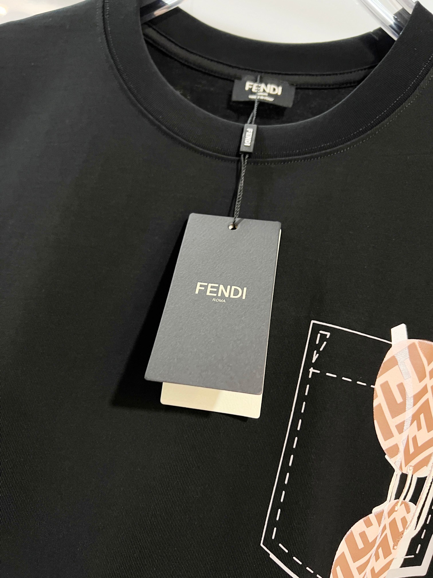 Fendi Sunglasses T-shirt YL Black/White