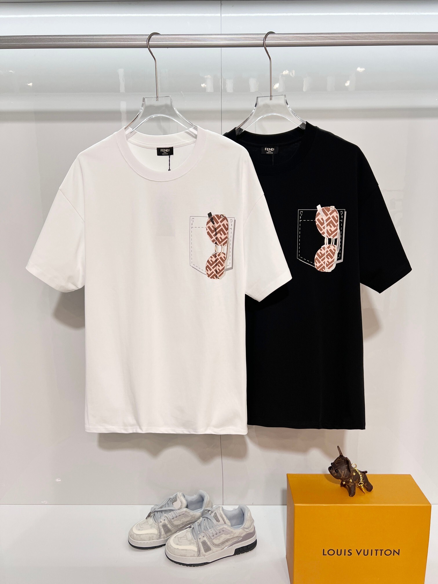 Fendi Sunglasses T-shirt YL Black/White