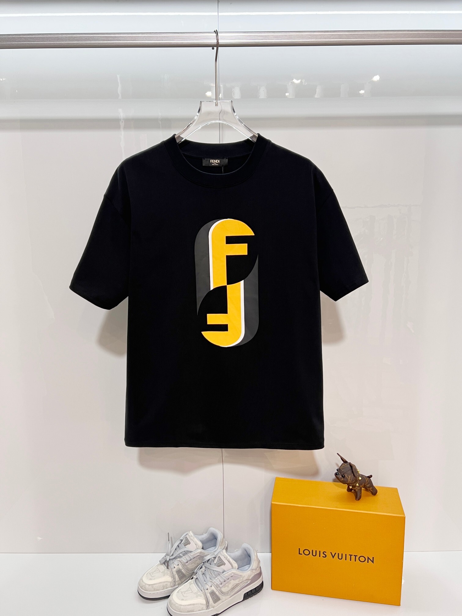 Fendi Tai Chi Double F T-Shirt YL Black/White