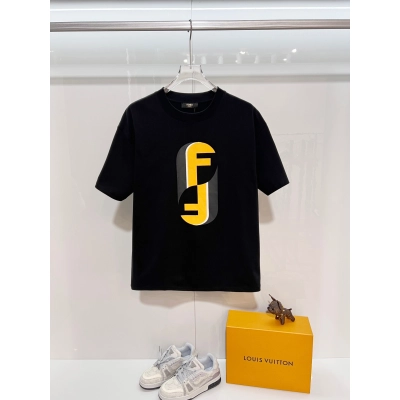 Fendi Tai Chi Double F T-Shirt YL Black/White 01