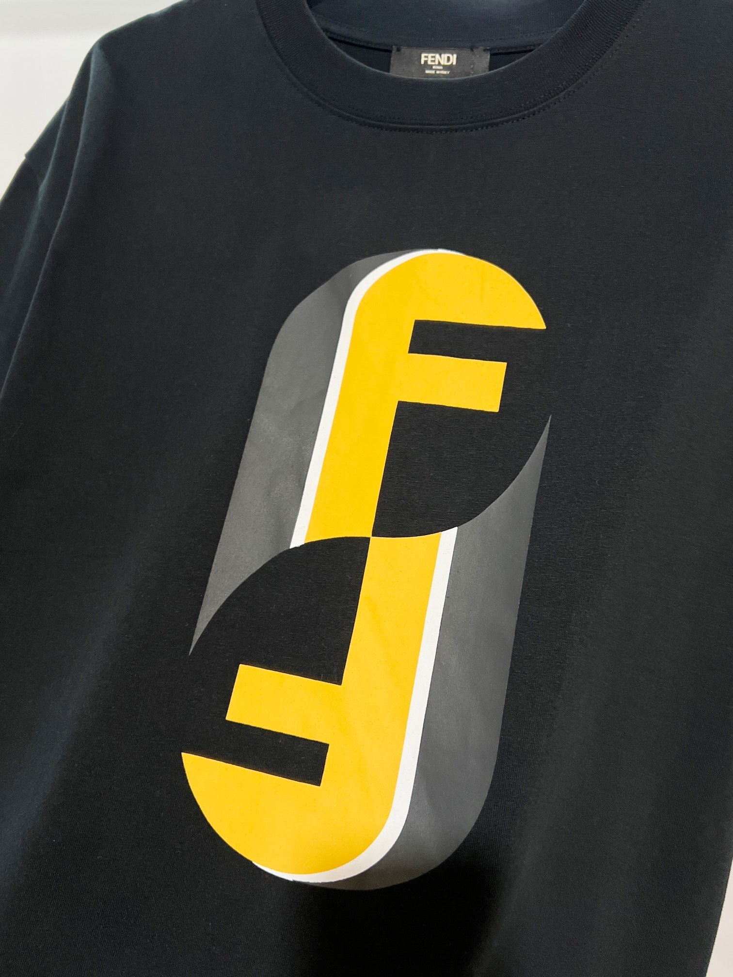 Fendi Tai Chi Double F T-Shirt YL Black/White