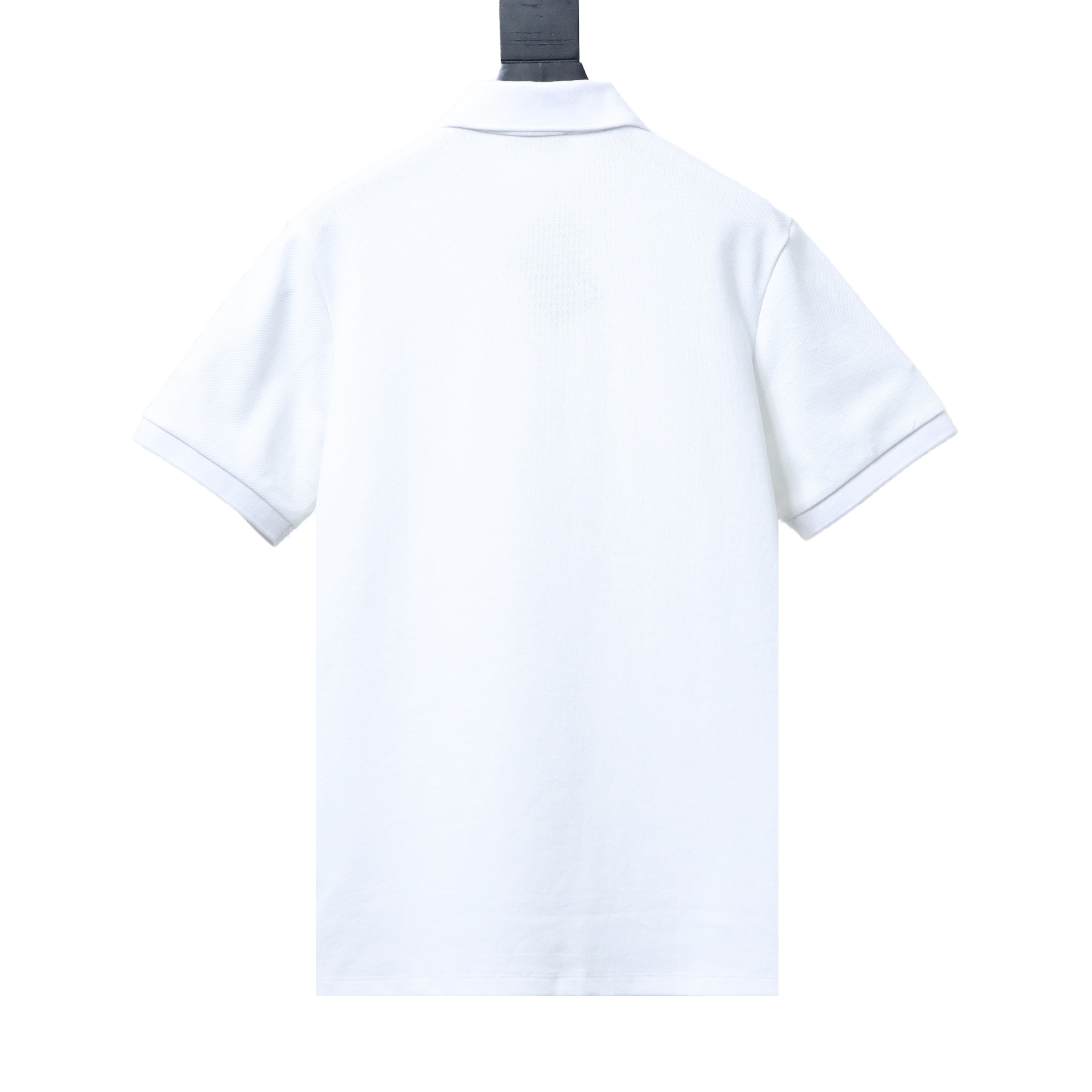 Prada 26SS Triangular Logo Polo Shirt YL Black/White