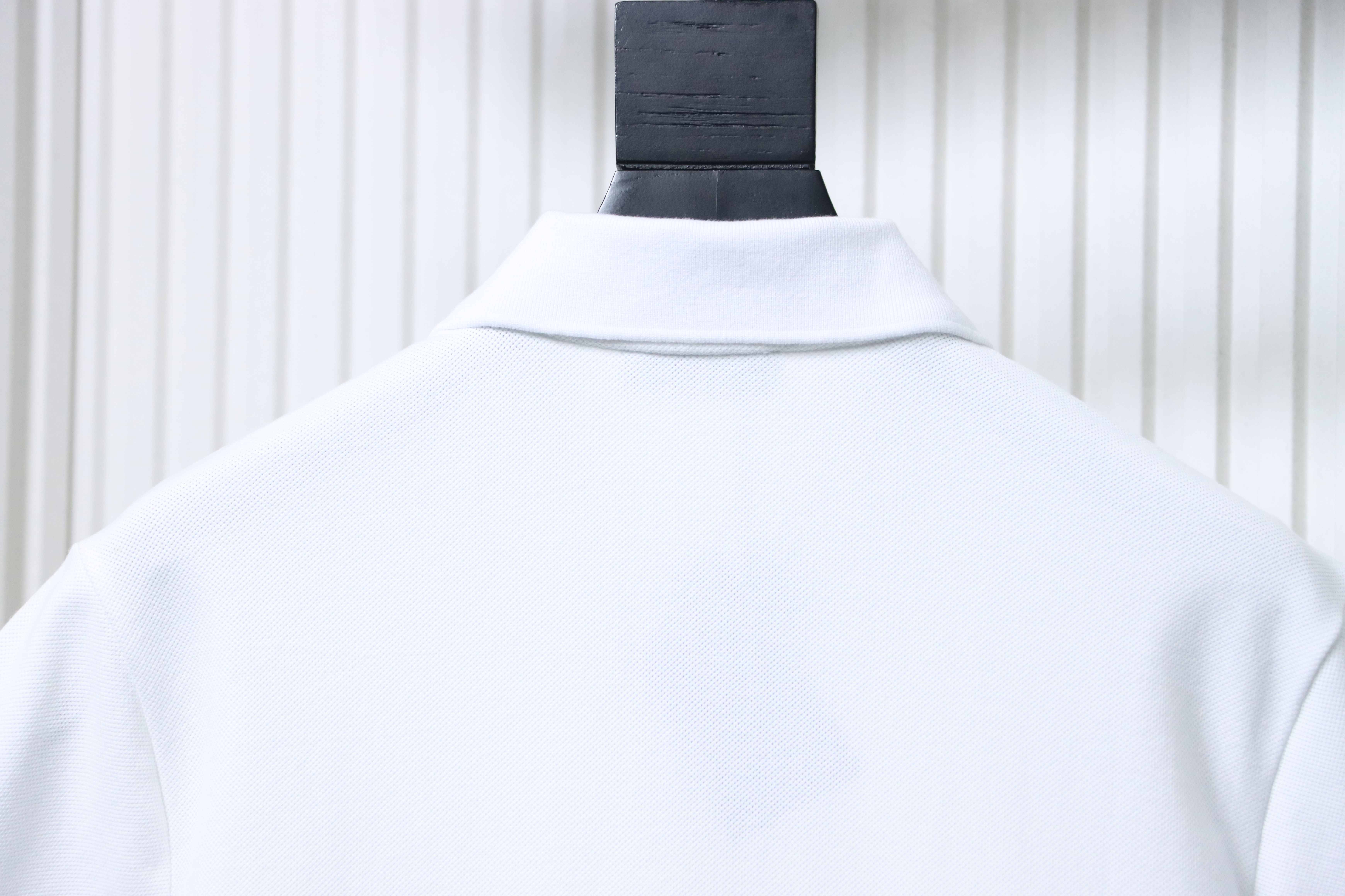 Prada 26SS Triangular Logo Polo Shirt YL Black/White