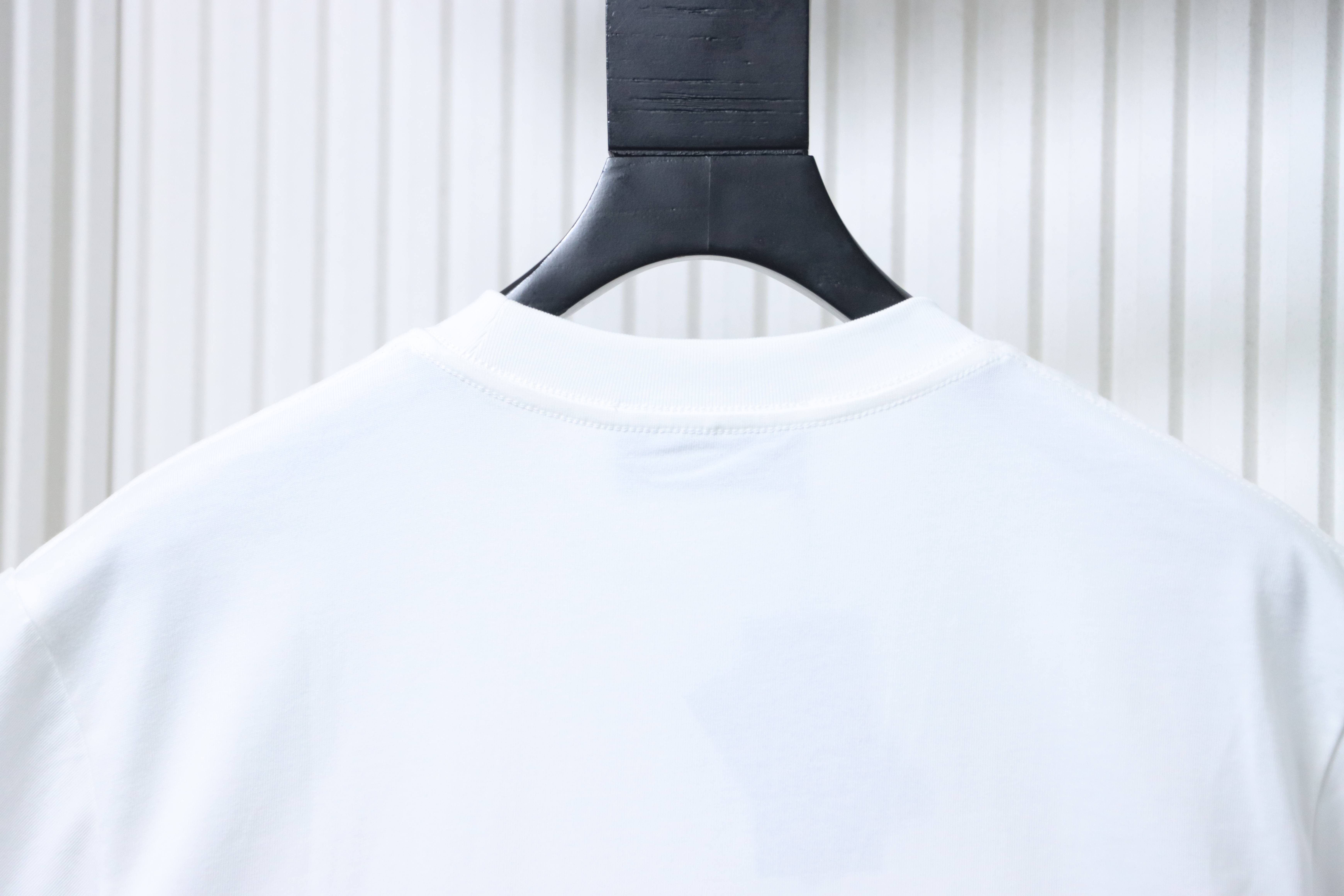 Prada Classic Triangle T-Shirt YL Black/White