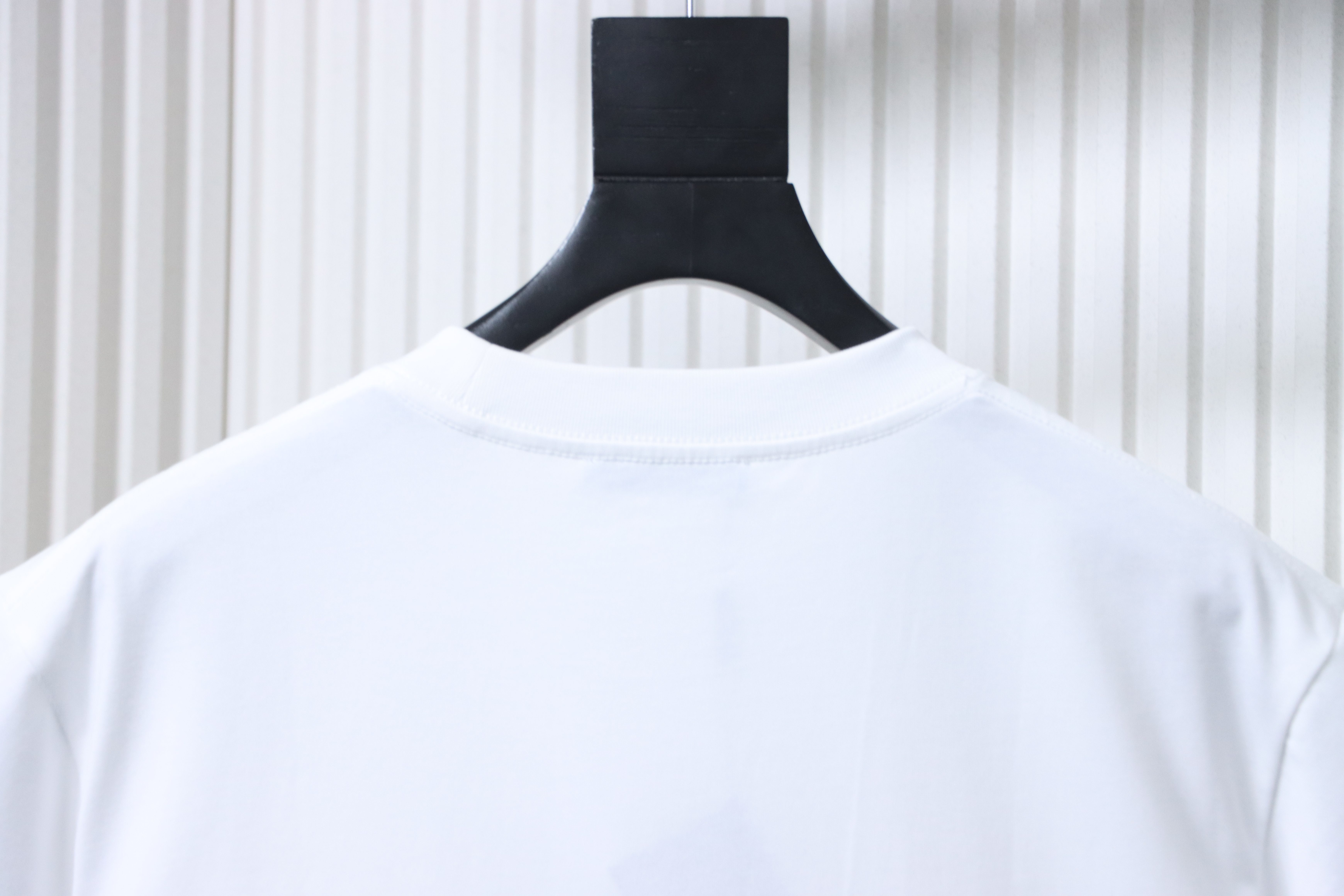 Prada Monogram Print Pocket Triangle Inlaid T-Shirt YL Black/White